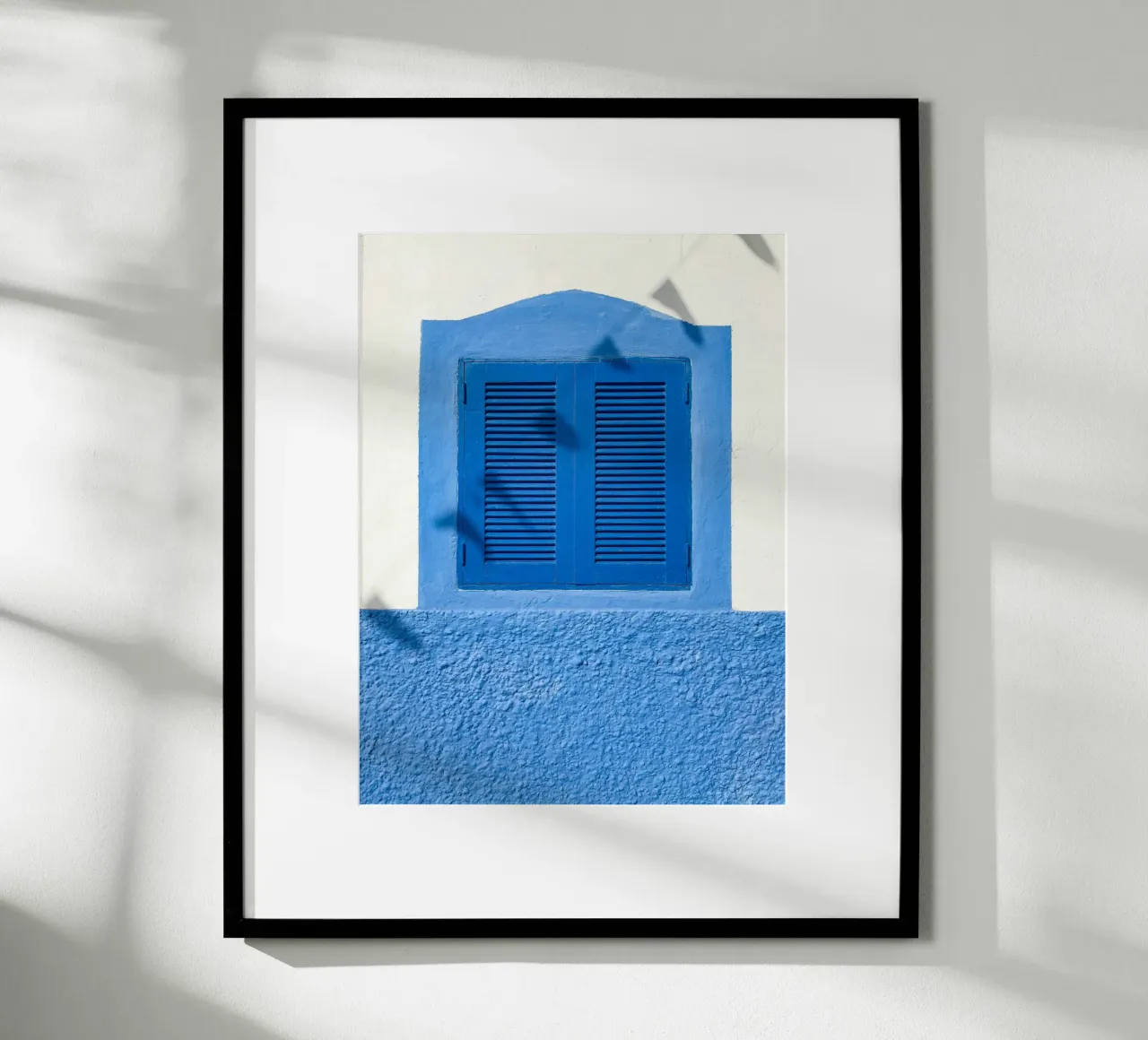 finestra dalle linee pulite poster da Bleu