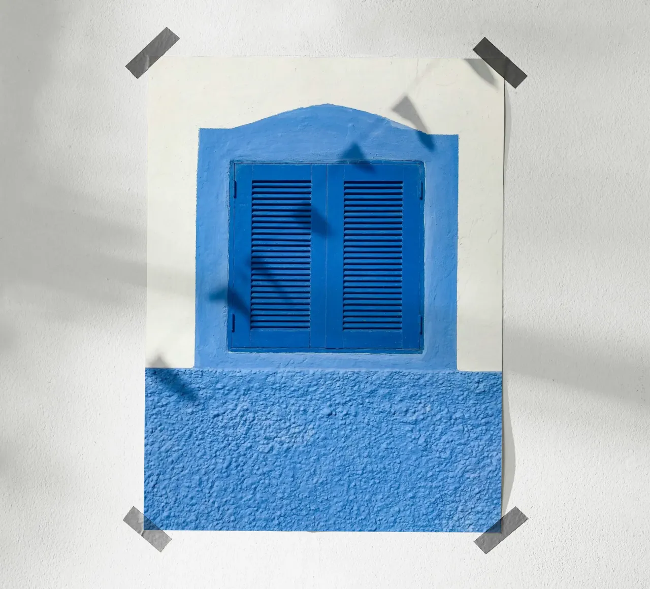 finestra dalle linee pulite poster da Bleu