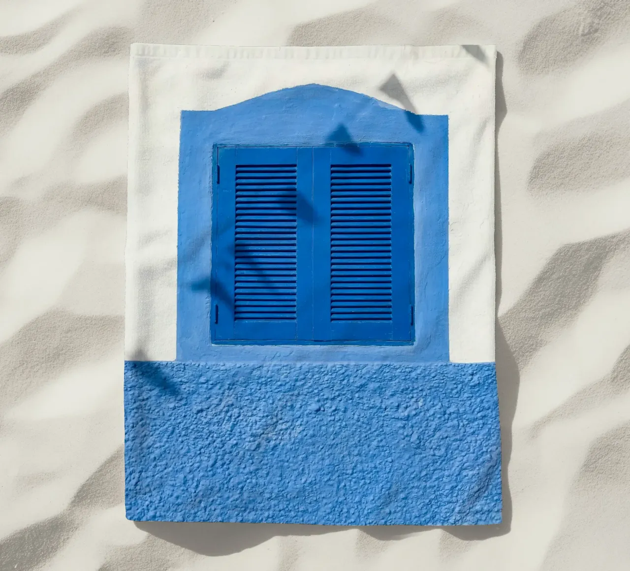 clean lines window beach towel by Bleu