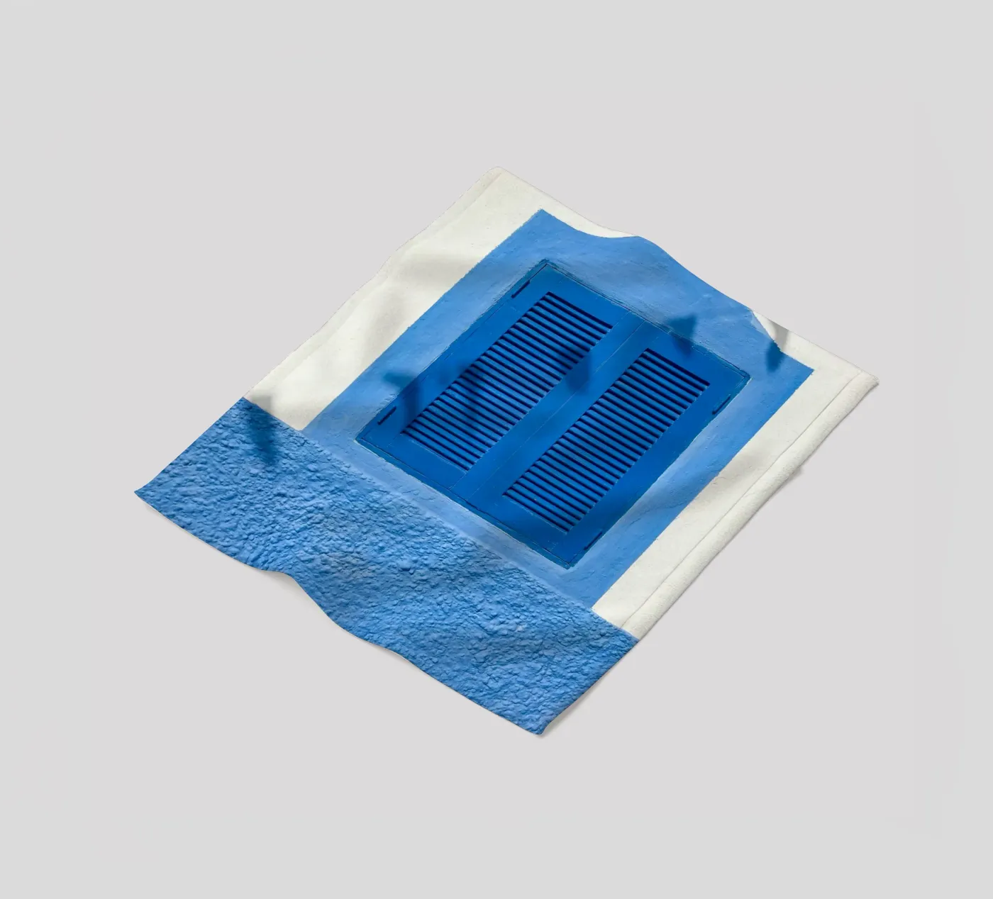 Fenster mit klaren Linien Fleecedecke von Bleu