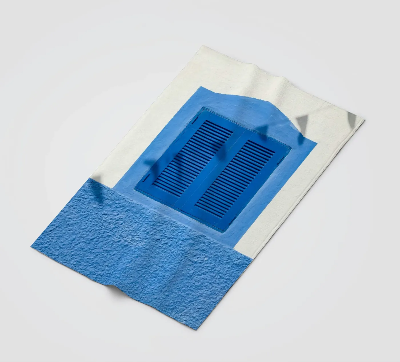 Fenster mit klaren Linien Fleecedecke von Bleu