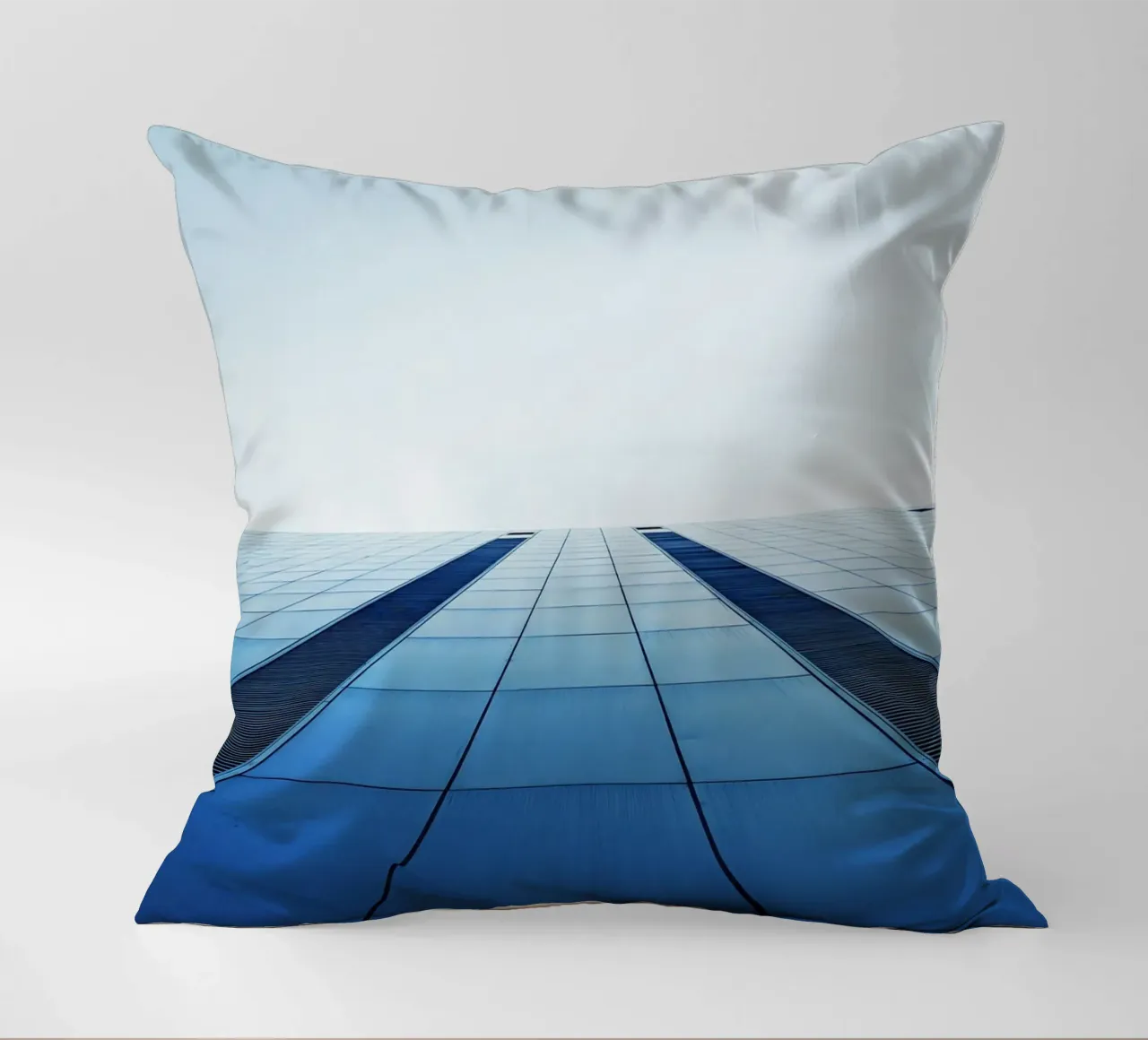 architecture sky decorative cushion by Bleu