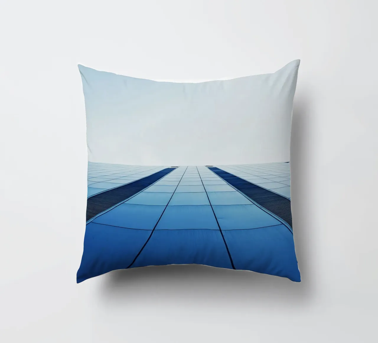 architecture sky decorative cushion by Bleu