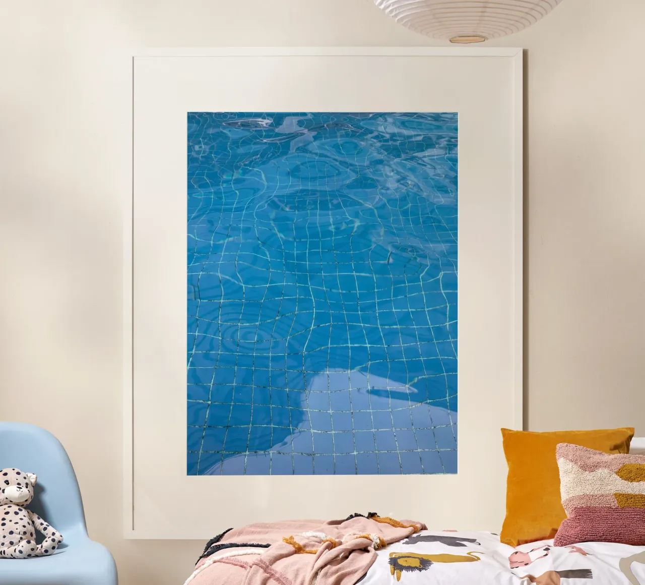 piastrelle per il nuoto poster da Bleu
