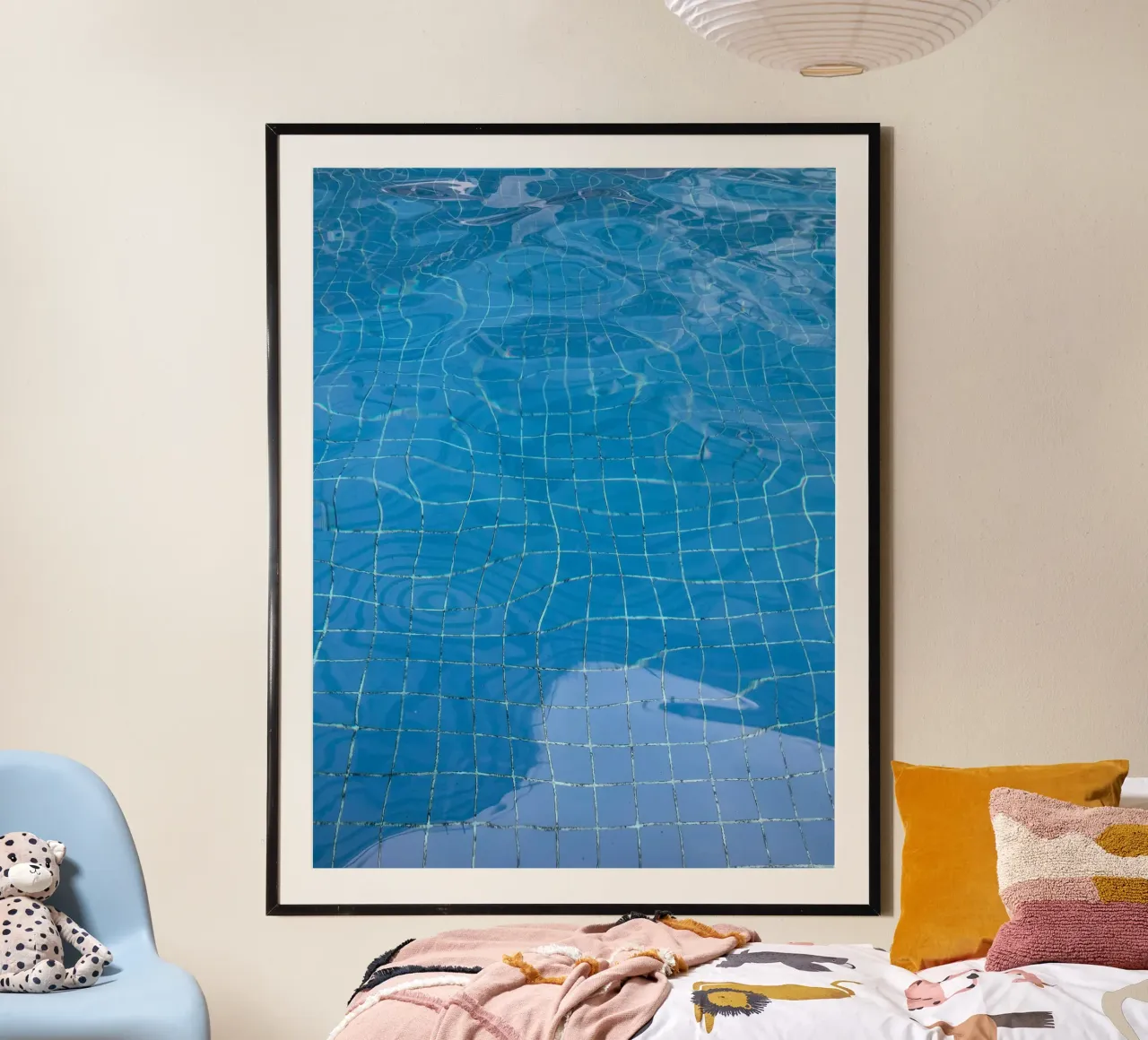 piastrelle per il nuoto poster da Bleu