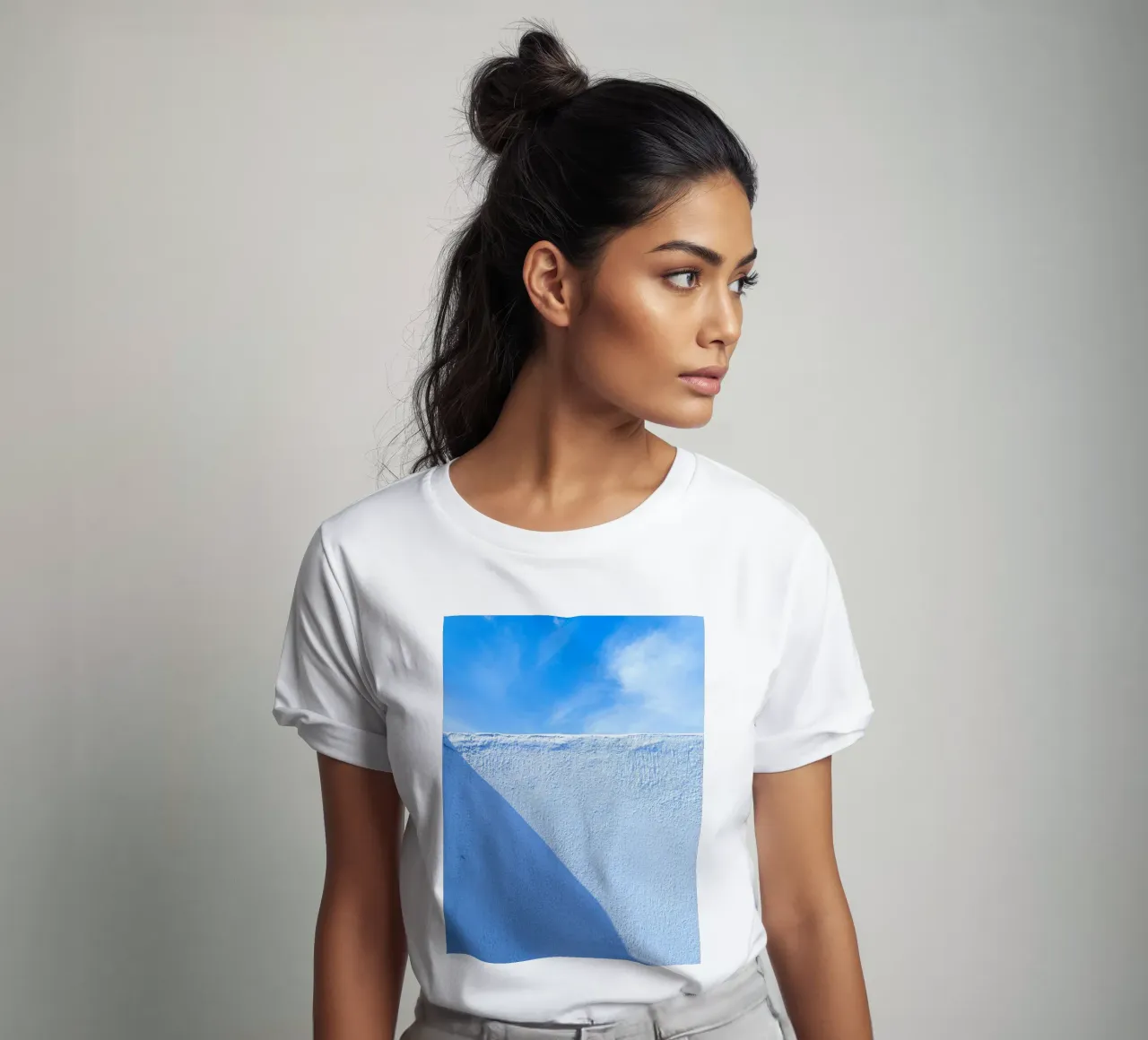 parete di luce solare t-shirt da Bleu