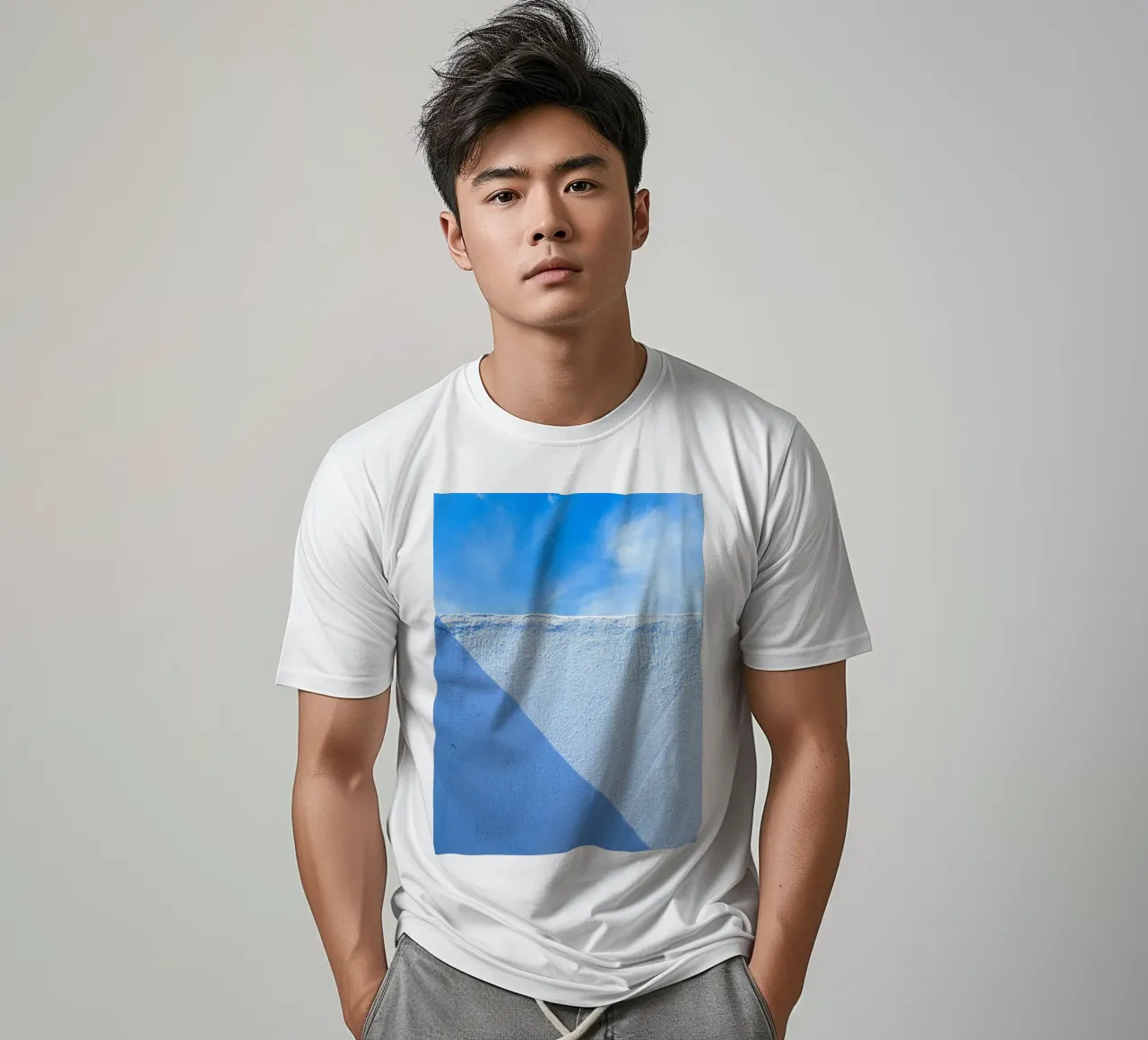 parete di luce solare t-shirt da Bleu