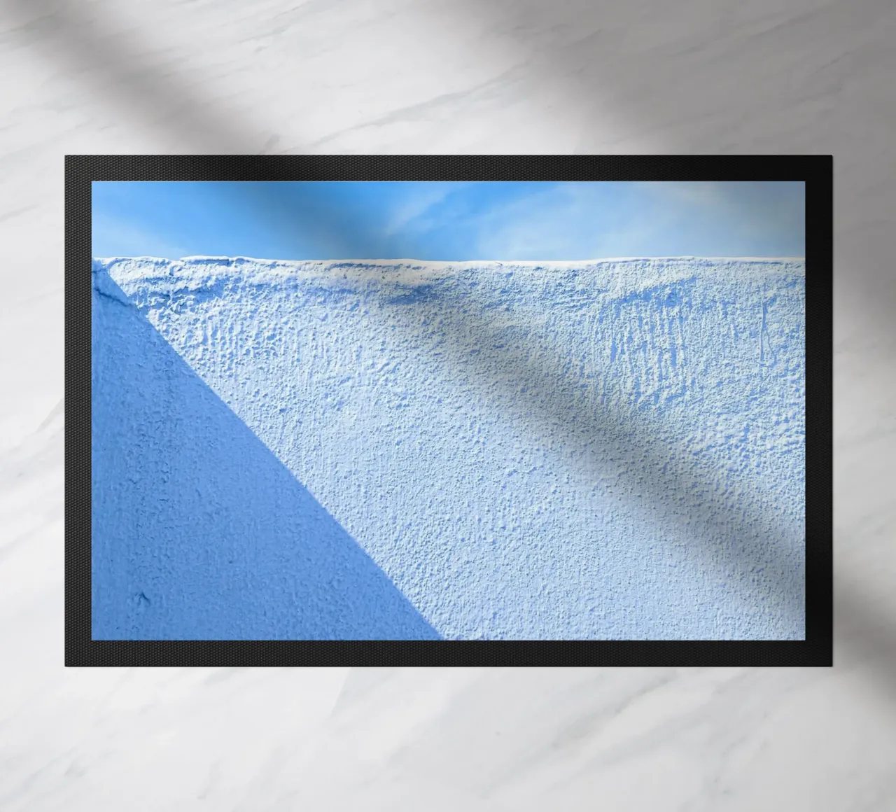 zonlicht muur deurmat van Bleu