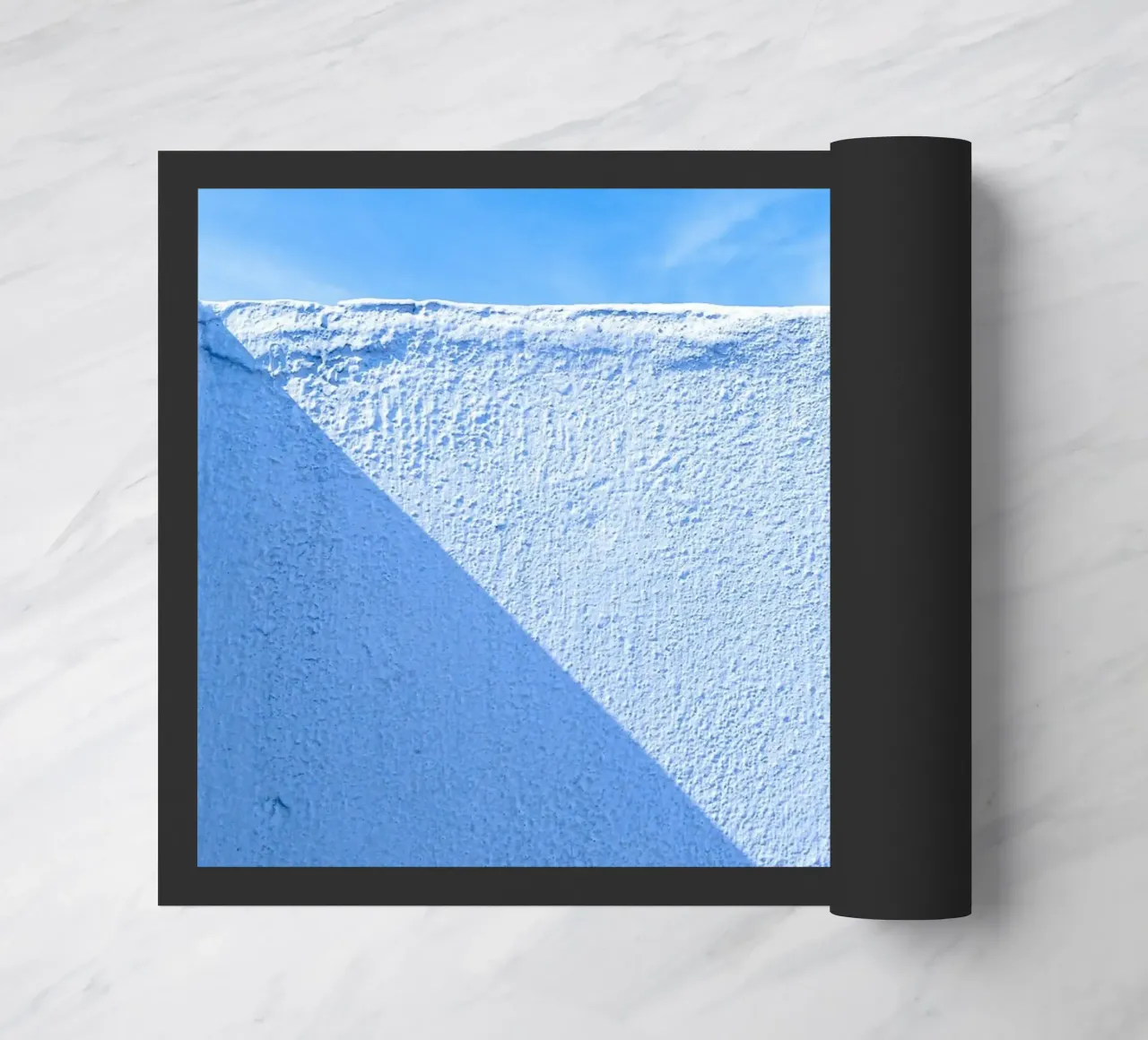 zonlicht muur deurmat van Bleu