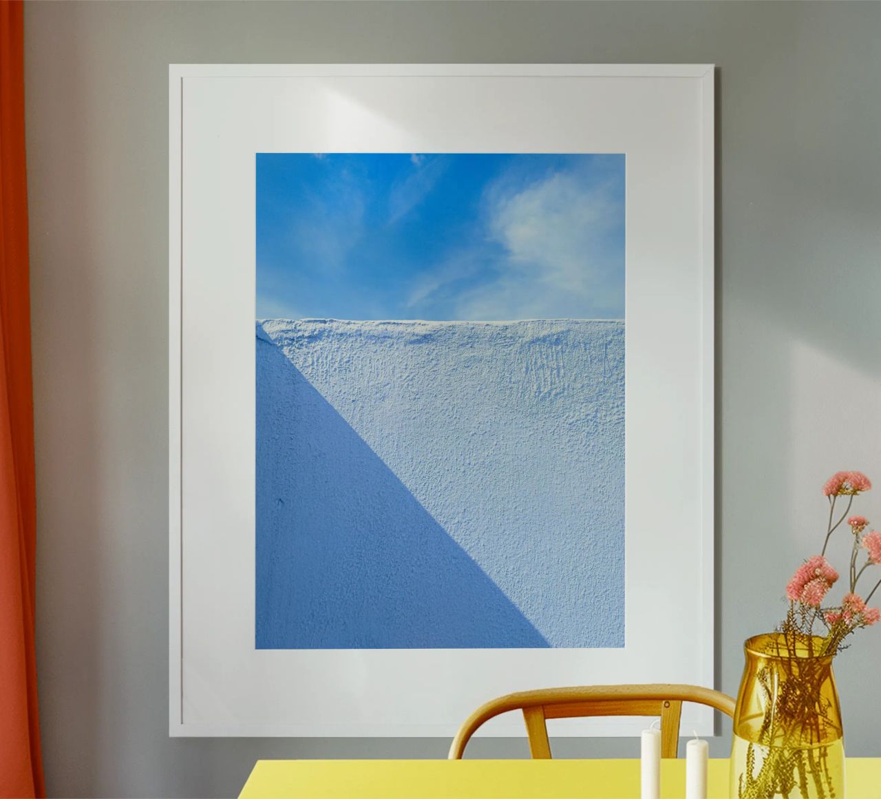 Sonnenschutzwand Poster von Bleu