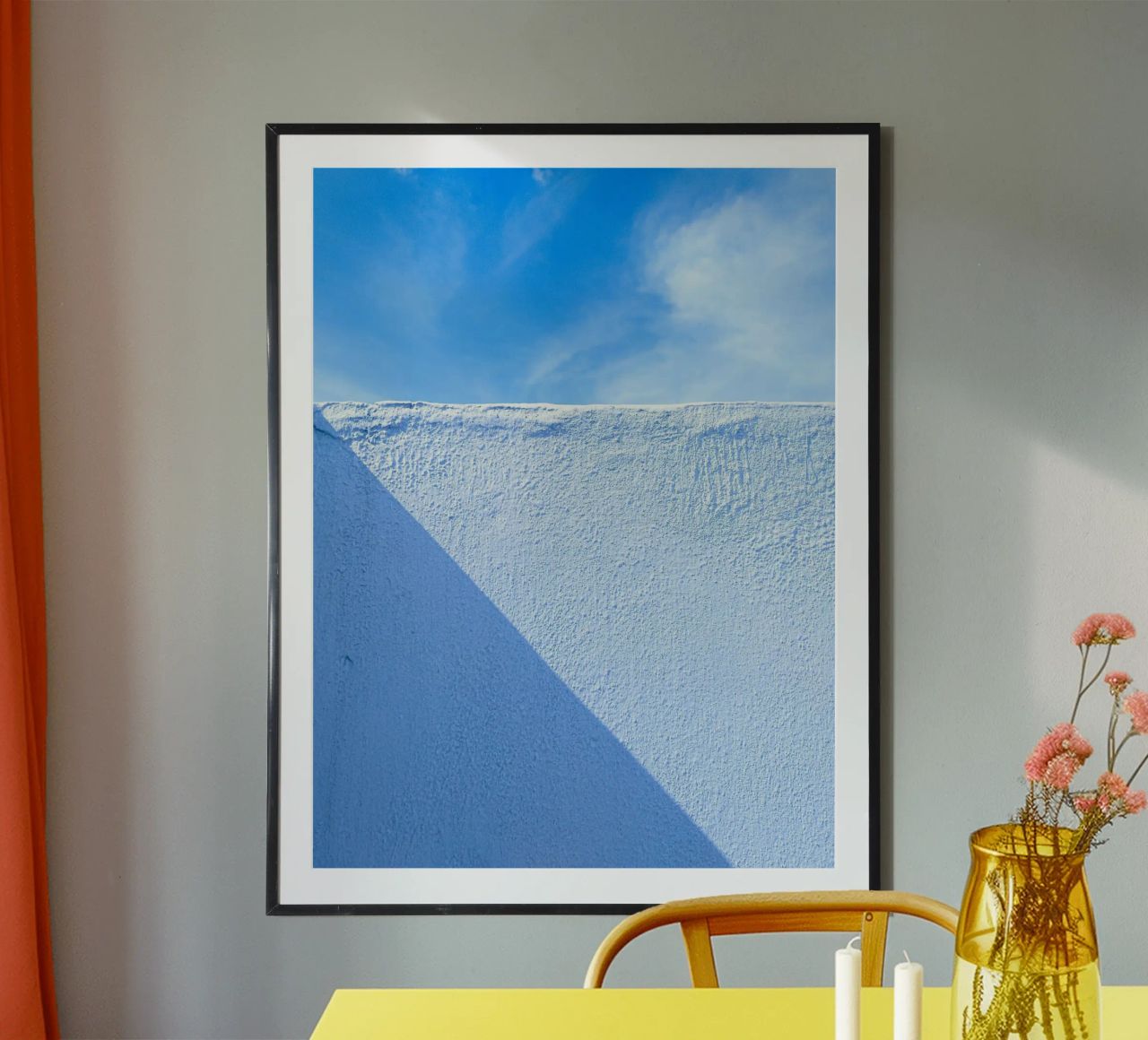 Sonnenschutzwand Poster von Bleu
