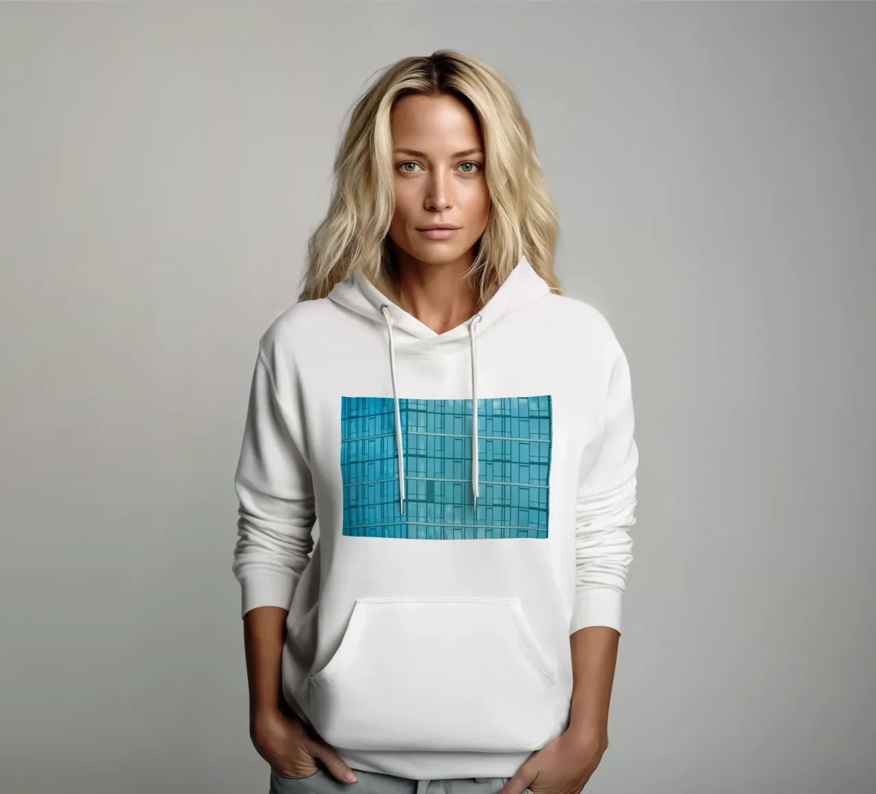 costruire la finitezza felpa con cappuccio da Bleu