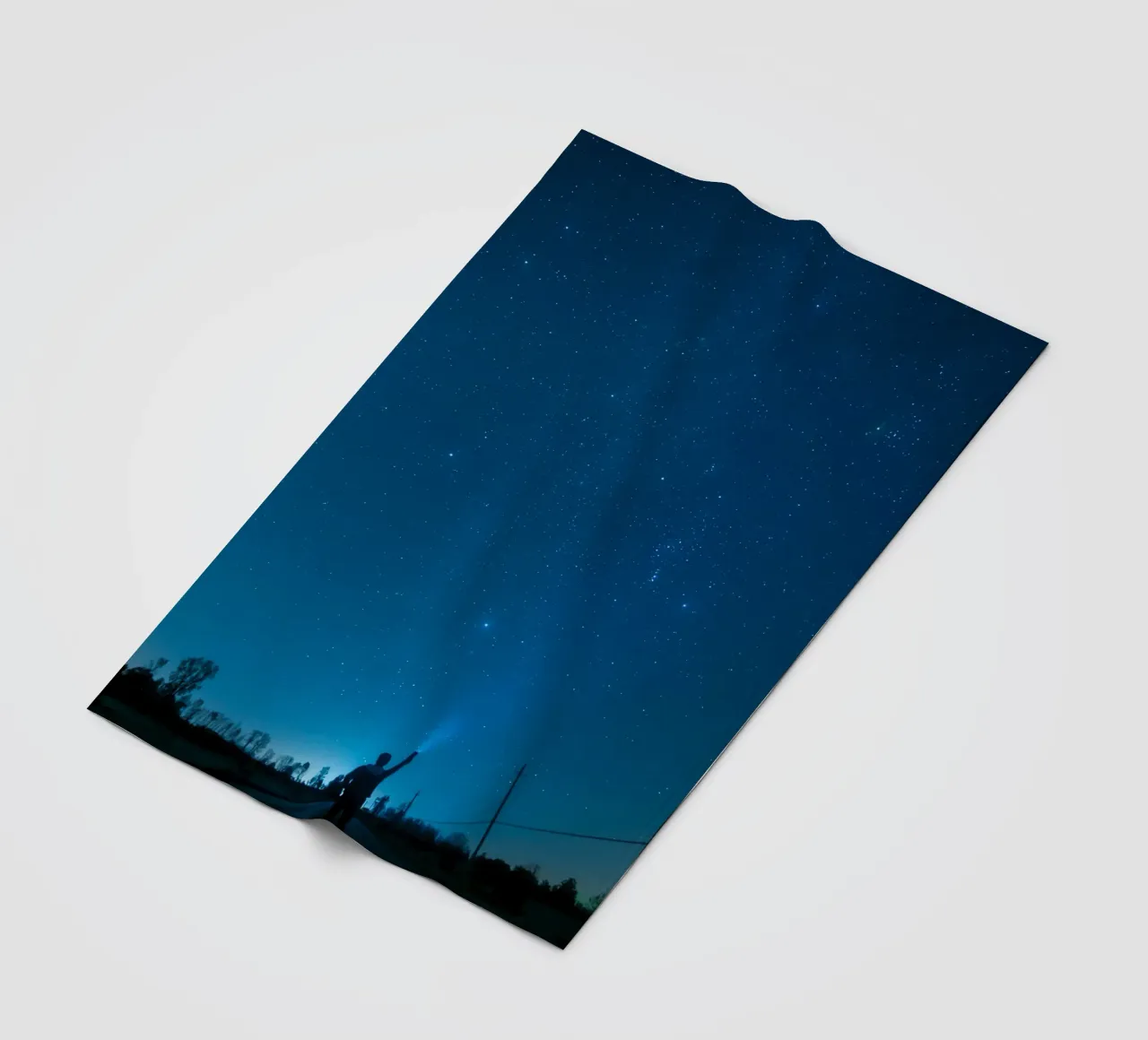 celestial stars fleece blanket by Bleu
