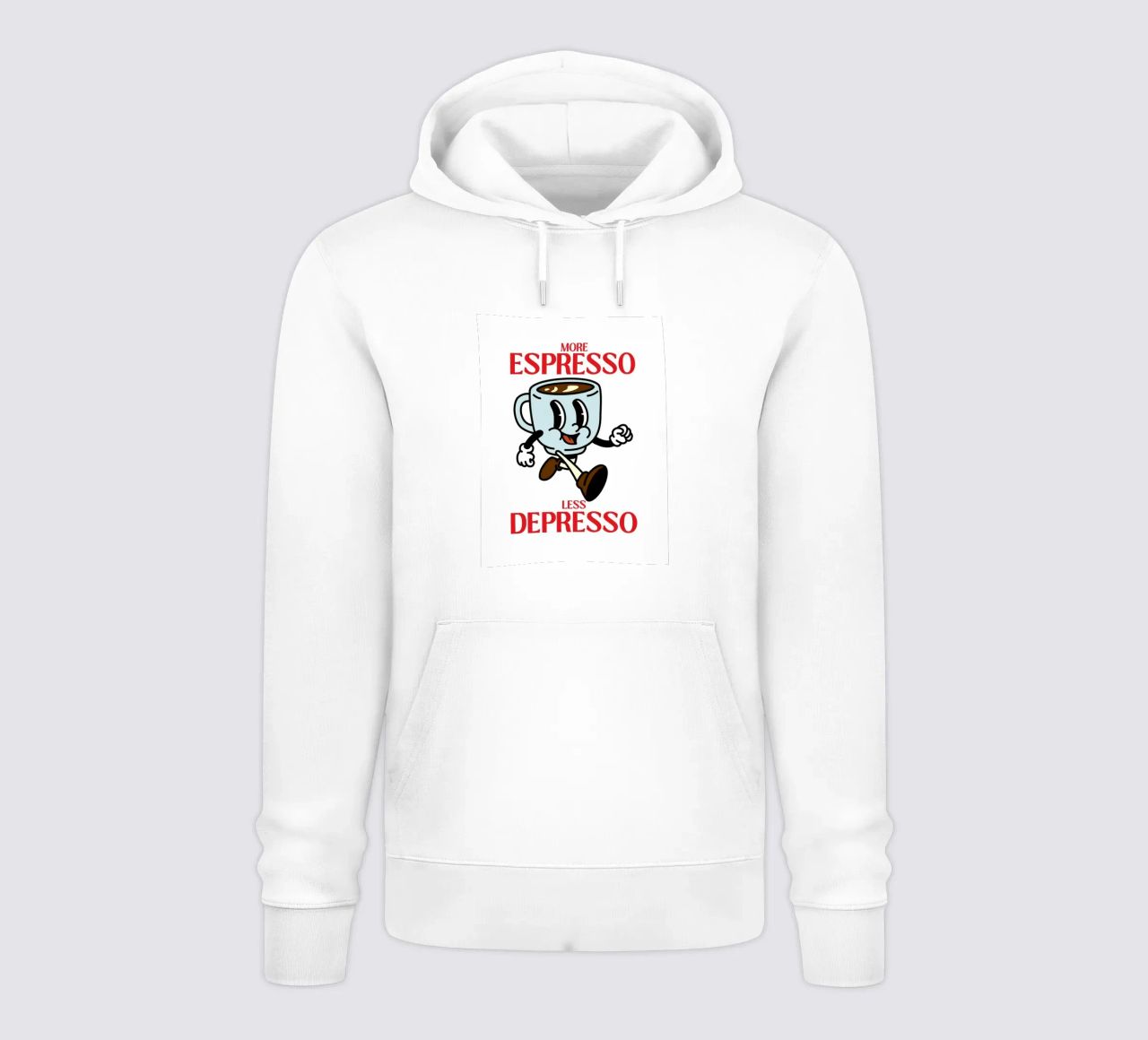 Más espresso, menos depresso, sudadera con capucha de Art of Saying