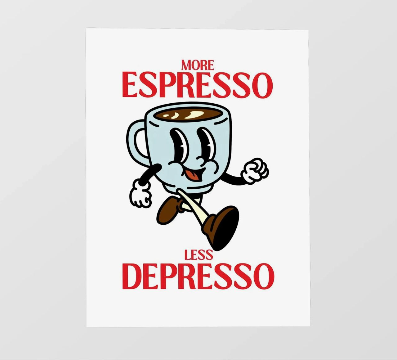 More Espresso, Less Depresso, pellicola backlit da Art of Saying