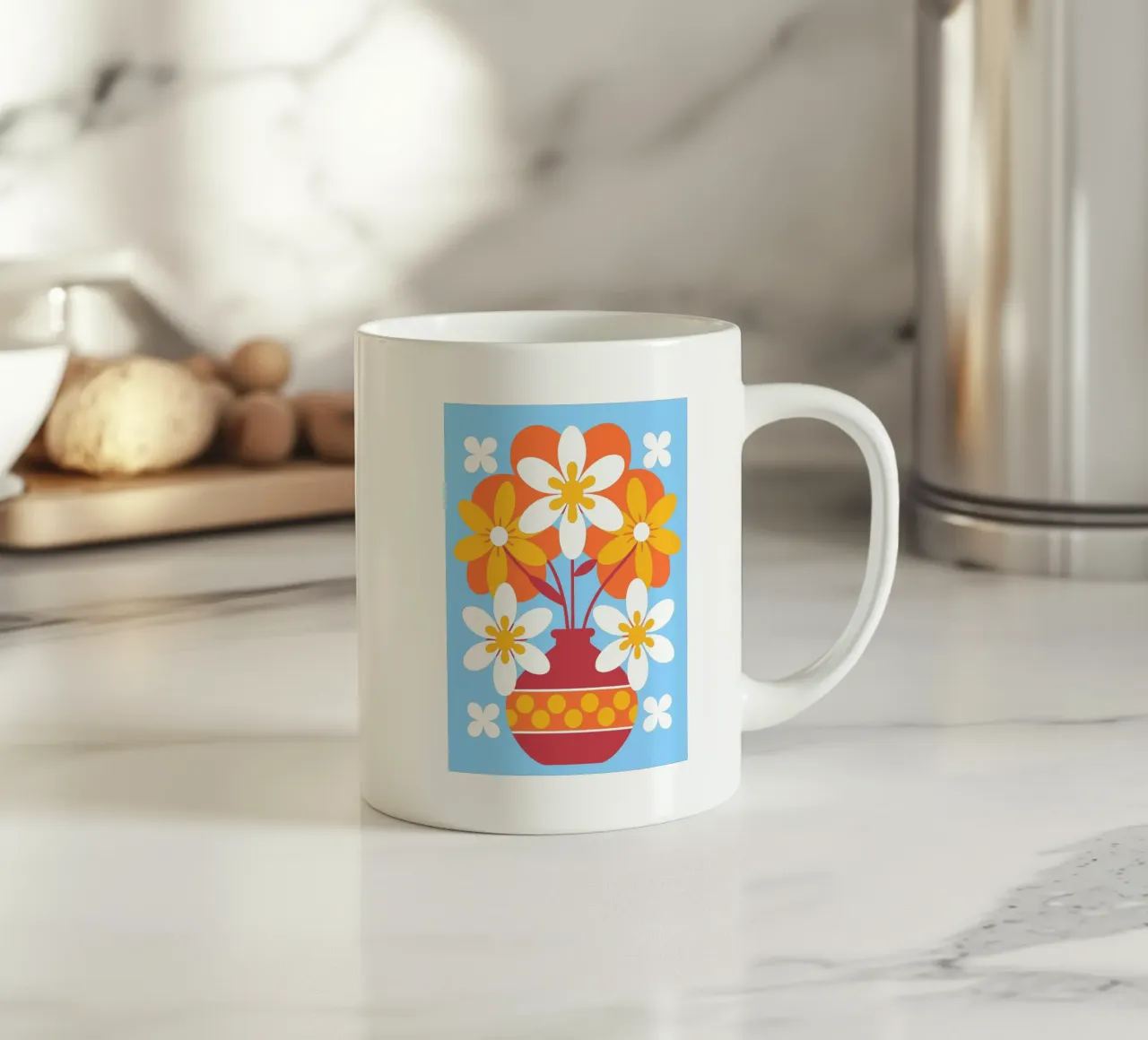 Vaso di fiori tazza in ceramica da FLOWER PLACE SHOP