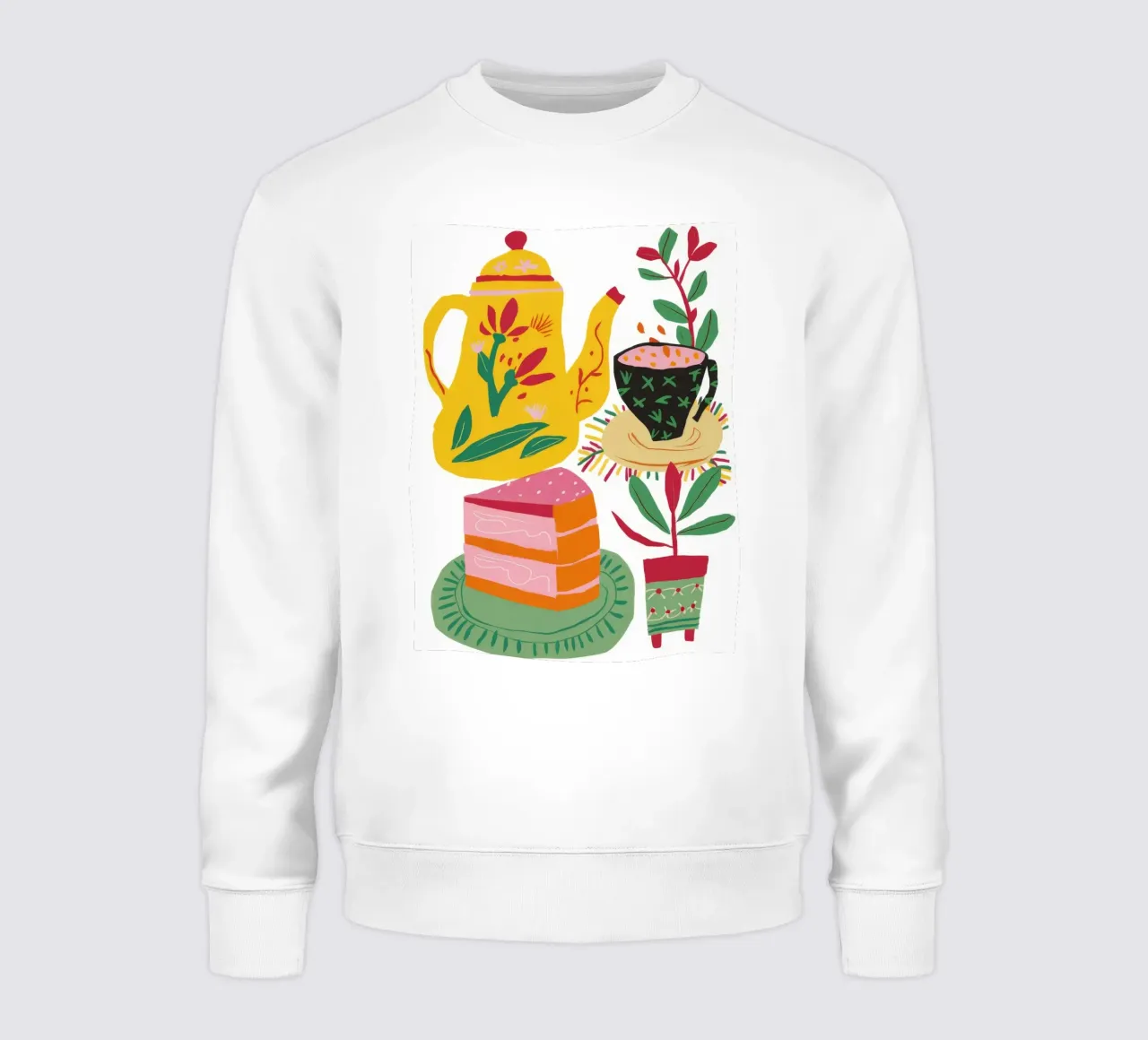 Folklore-Teeparty Sweatshirt von Pake Nebula