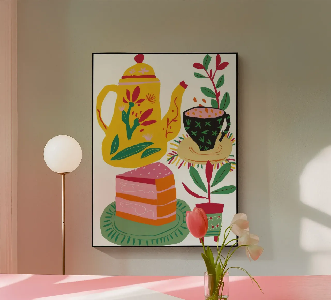 Folklore Tea Party acrylic glass by Pake Nebula