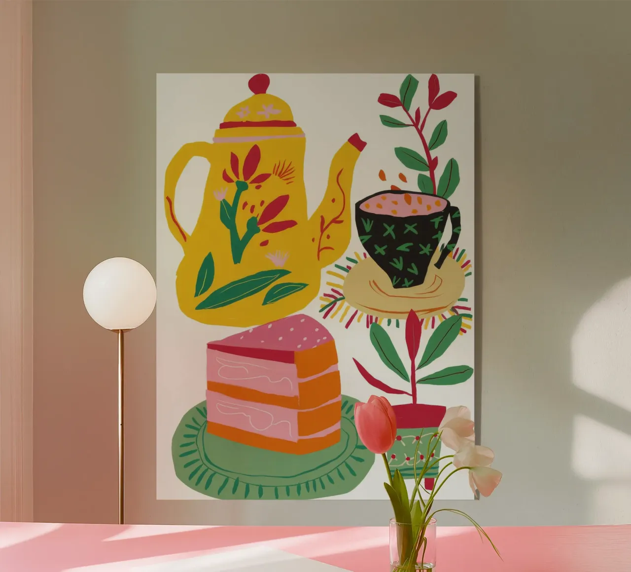 Folklore Tea Party acrylic glass by Pake Nebula