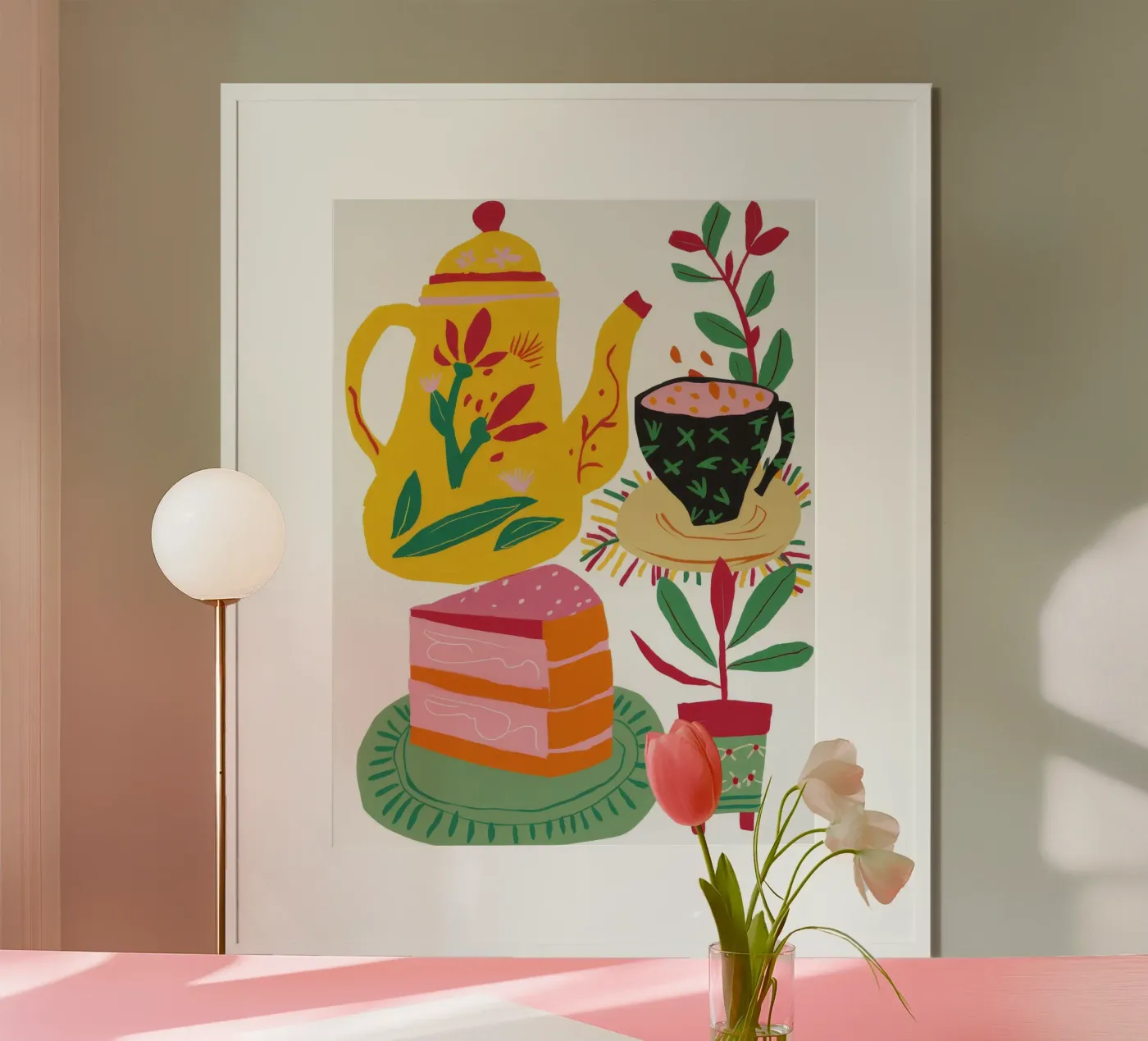 Folklore Tea Party Poster von Pake Nebula