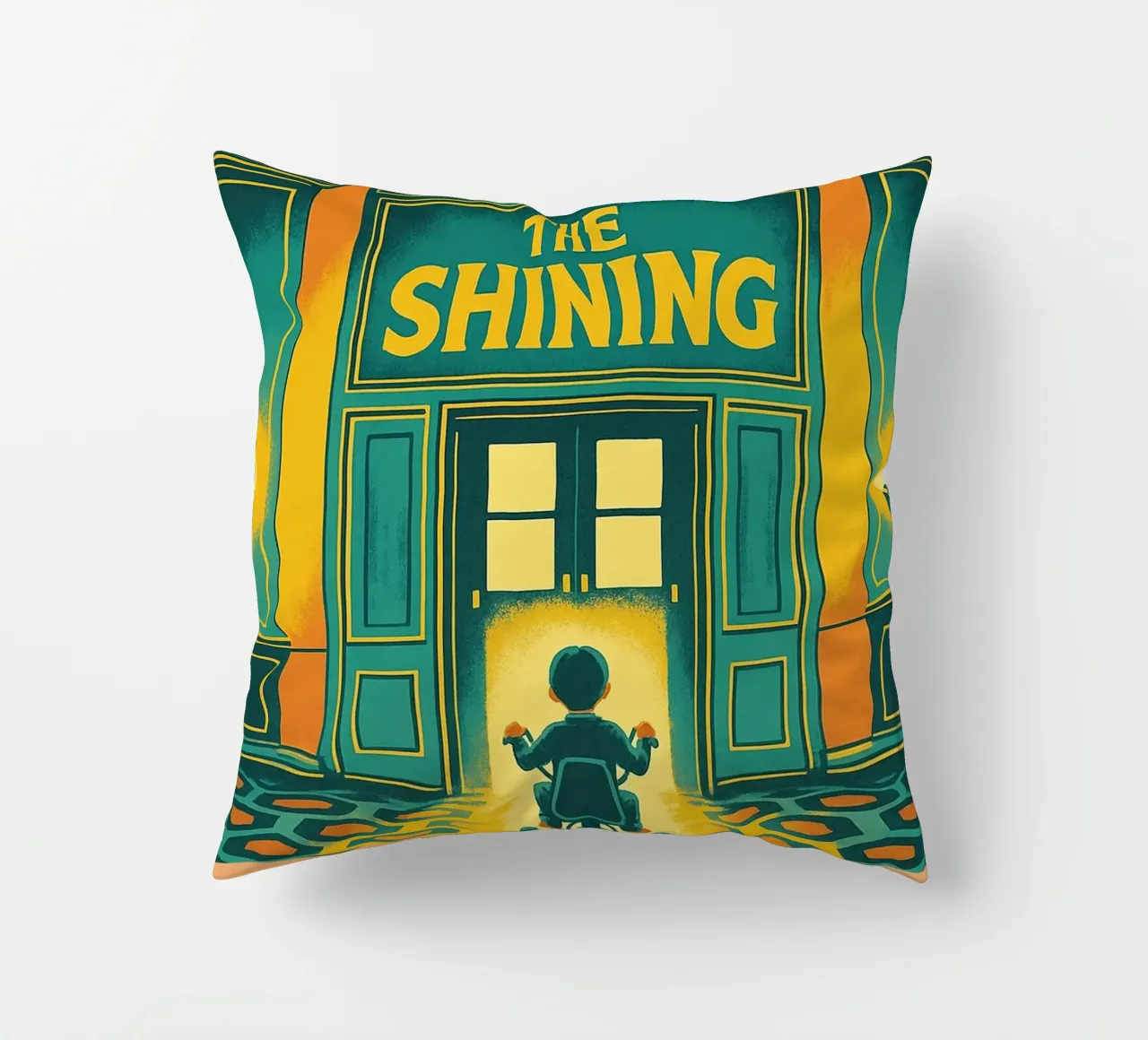 The Shining Movie Art Vector Imagination decorative cushion by whitesand