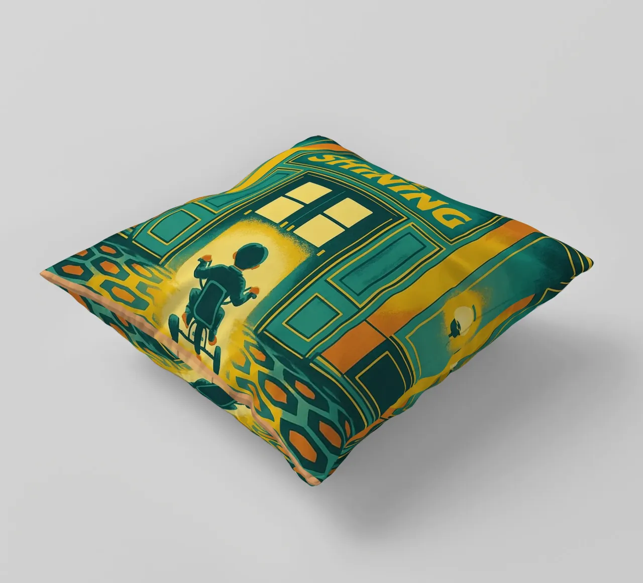 The Shining Movie Art Vector Imagination decorative cushion by whitesand