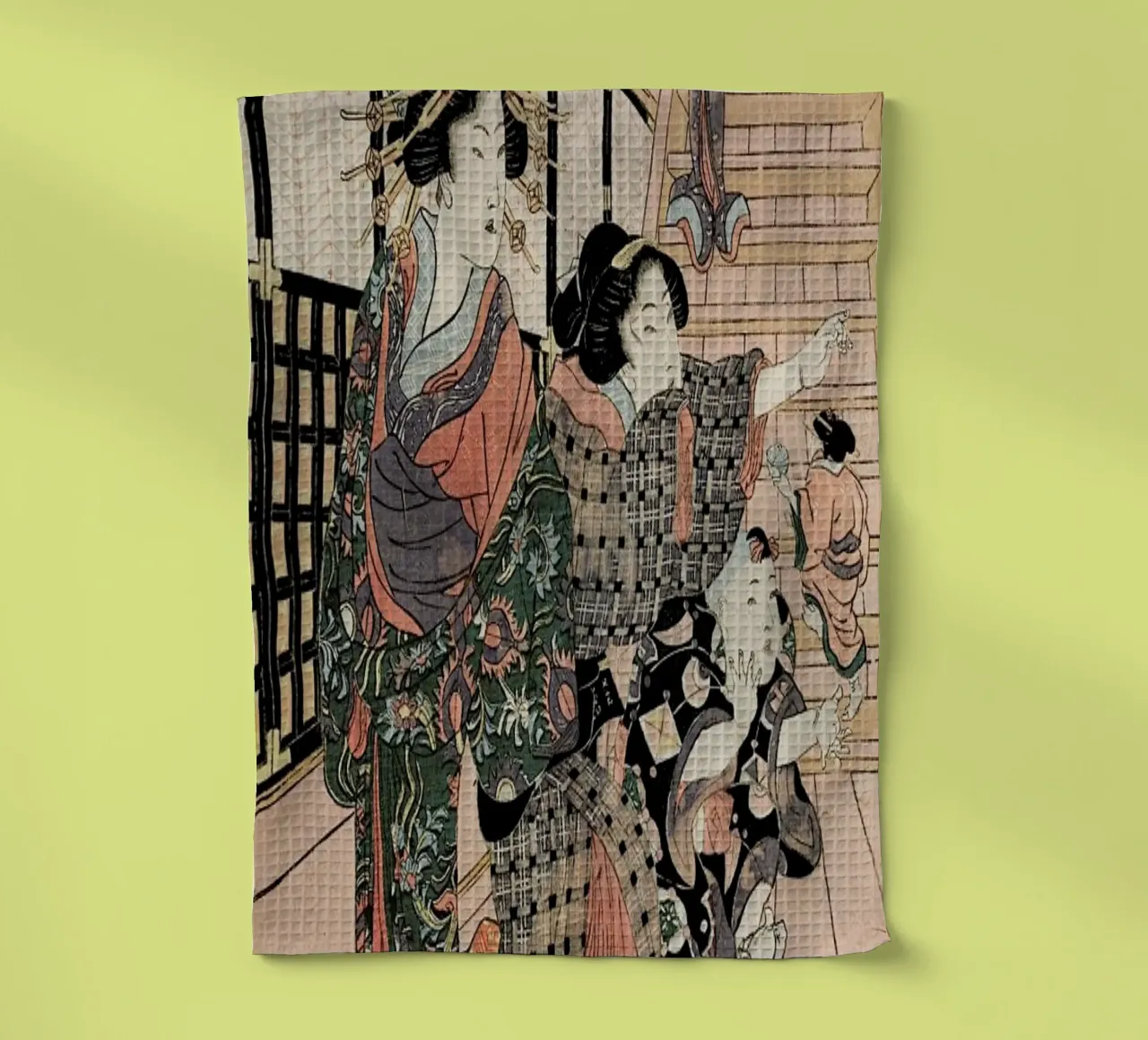 Kunisada - Courtesans, Their Servants and Students Playing Blind Man's Buff canovaccio da cucina da ARTOTHEK