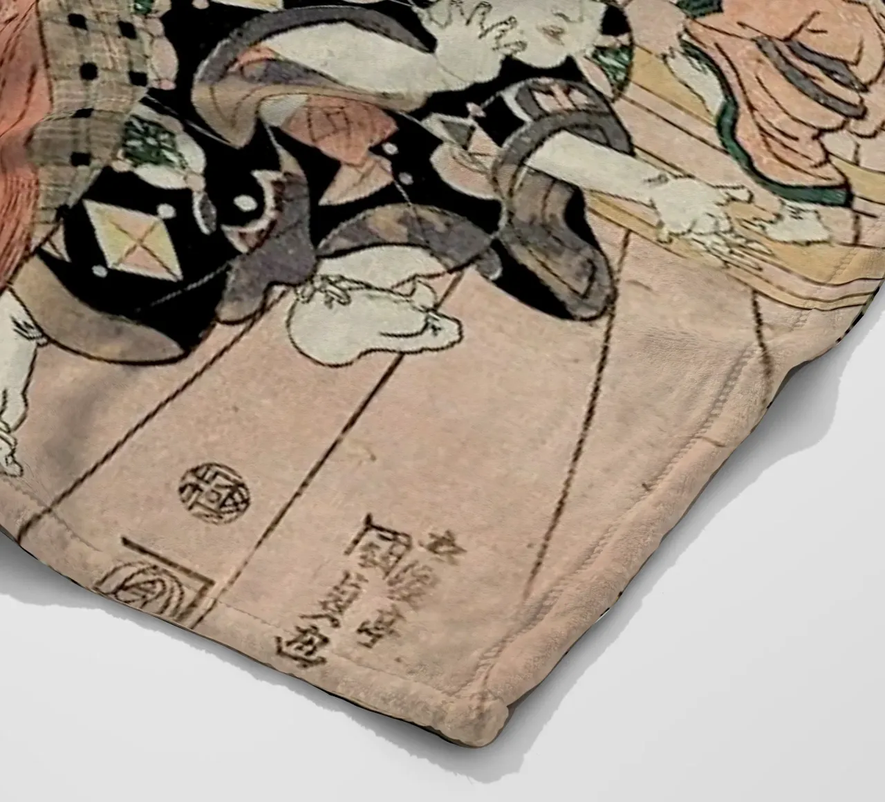 Kunisada - Courtesans, Their Servants and Students Playing Blind Man's Buff coperta in pile da ARTOTHEK