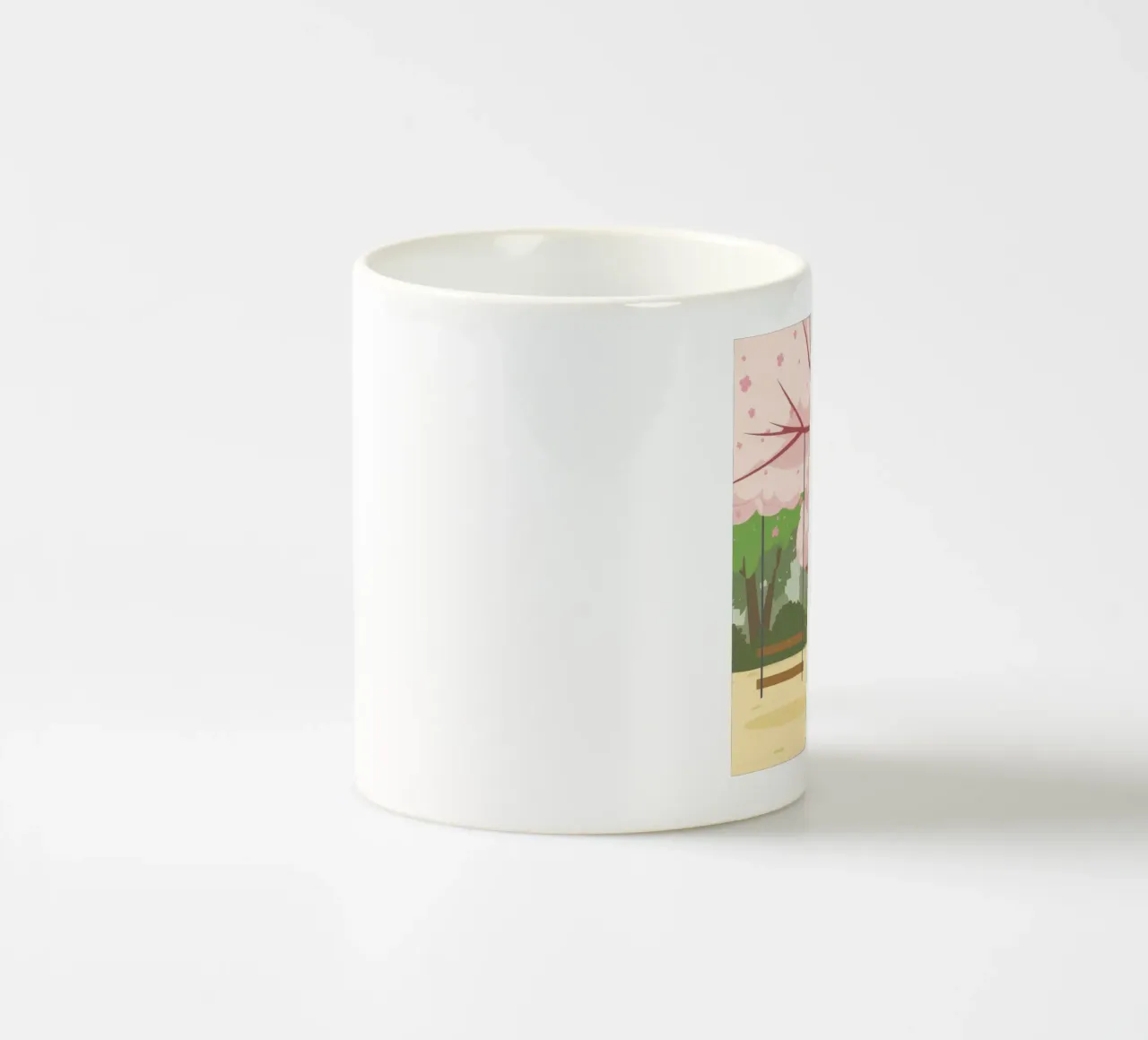 Sakura Swing Gelassenheit Keramik Tasse von Pake Nebula