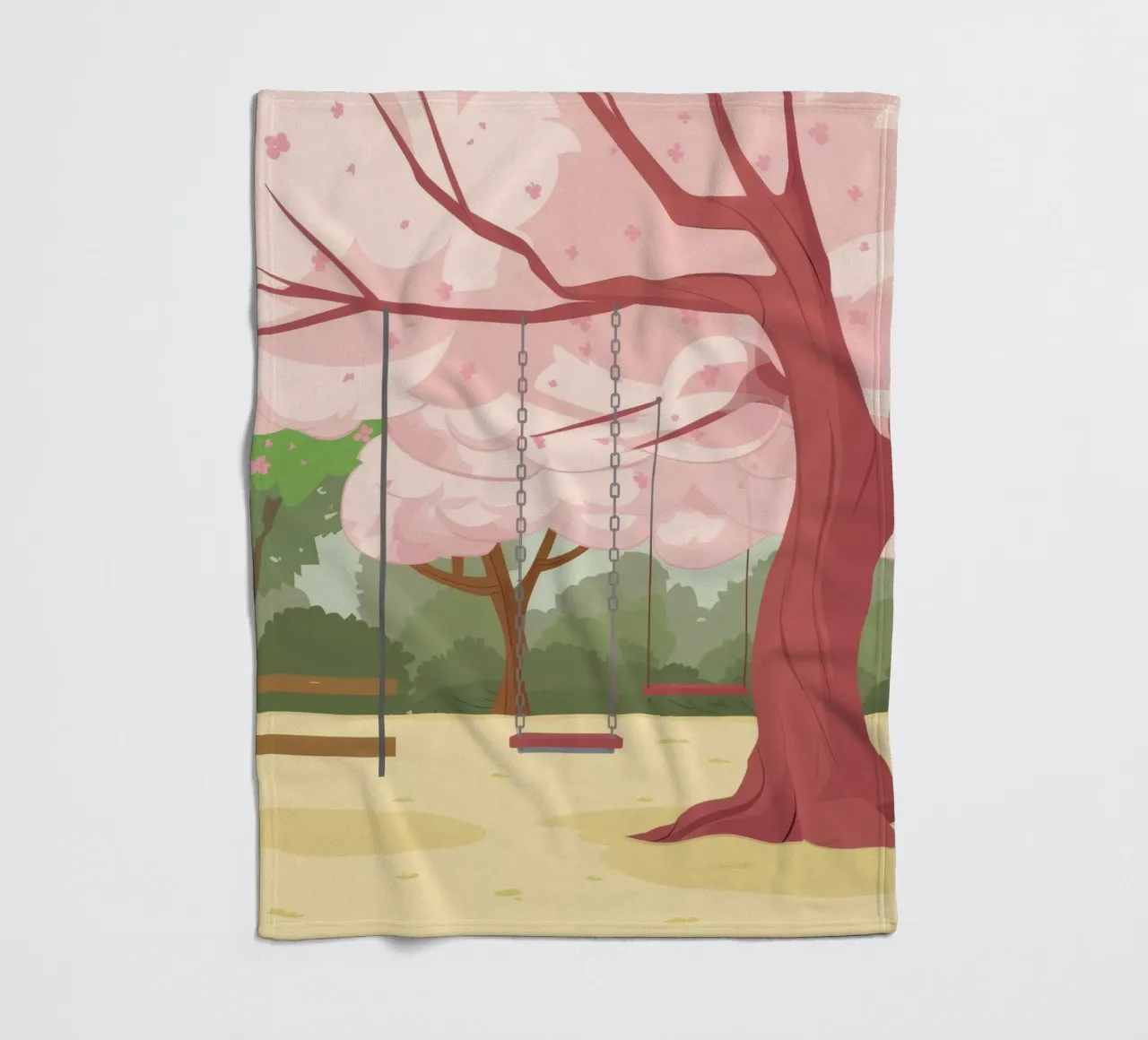 Sakura Swing Serenity coperta in pile da Pake Nebula