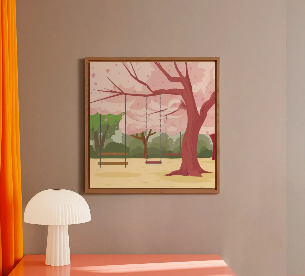 Sakura Swing Serenity alluminio dibond da Pake Nebula