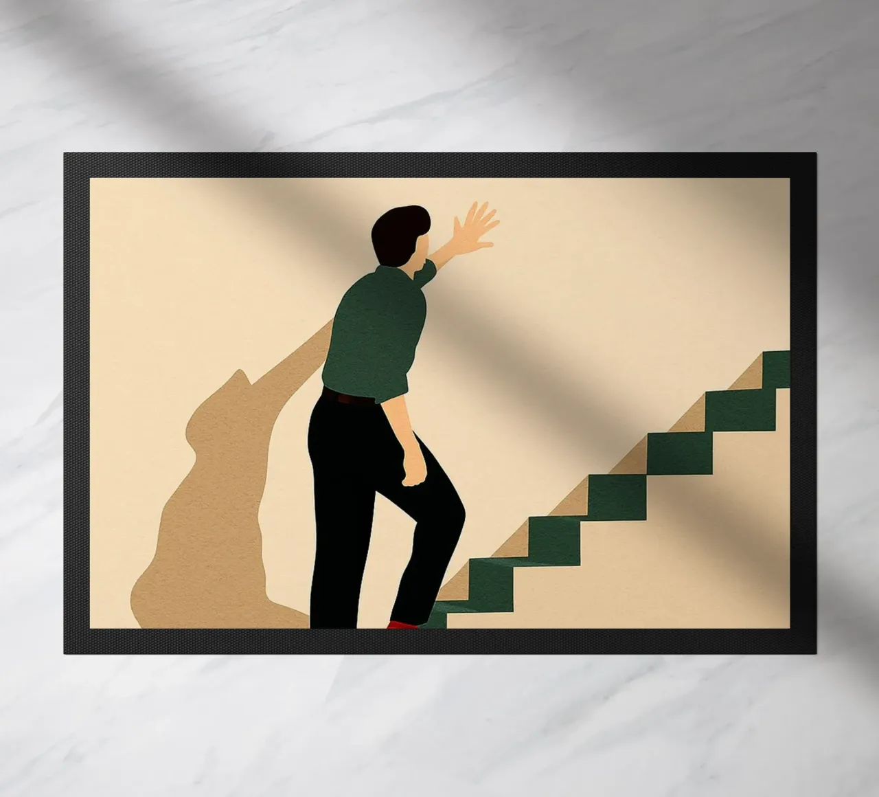 The Truman Show Movie Art Vector Imagination felpudo de whitesand