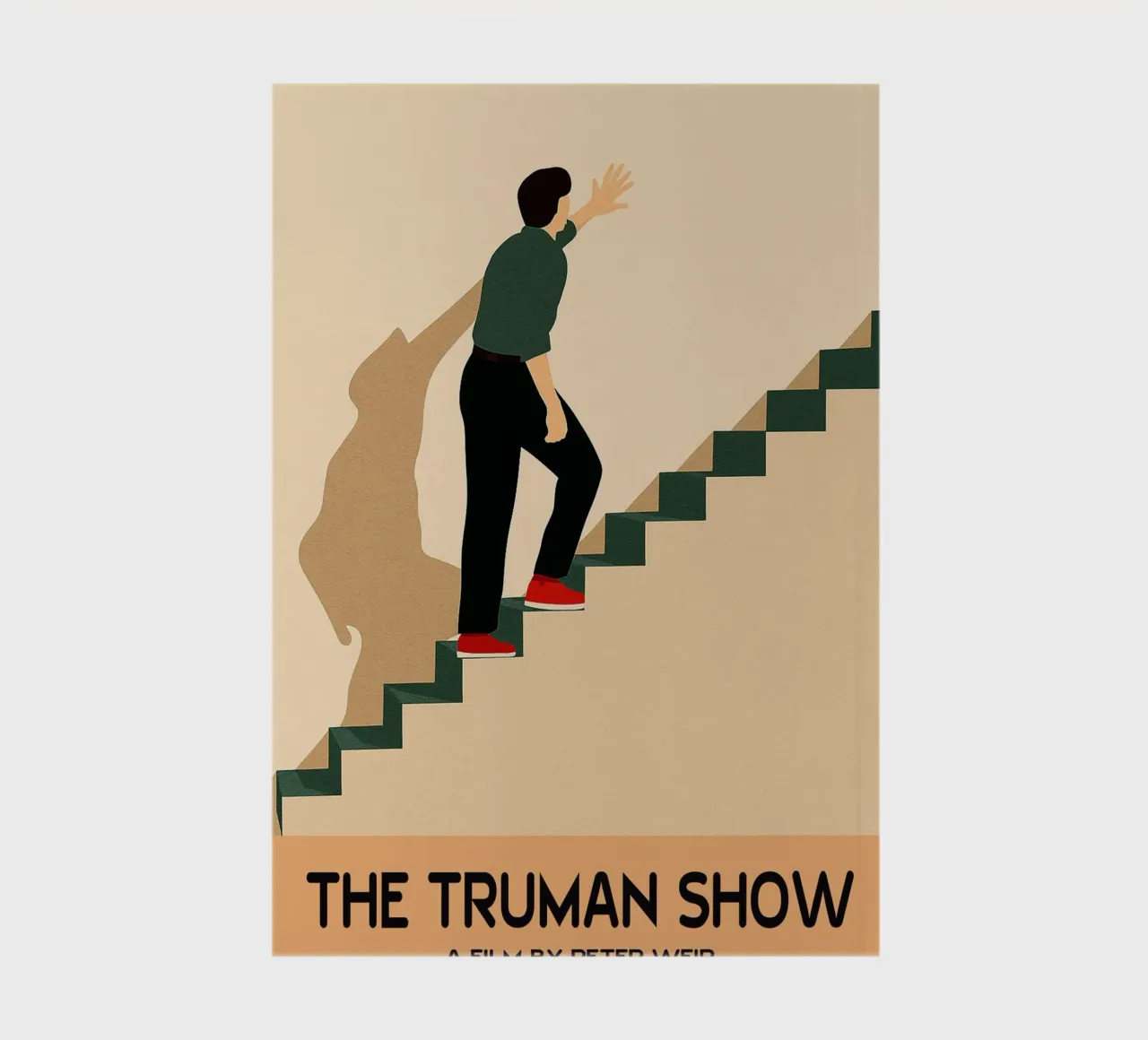 The Truman Show Movie Art Vector Imagination notebook by whitesand