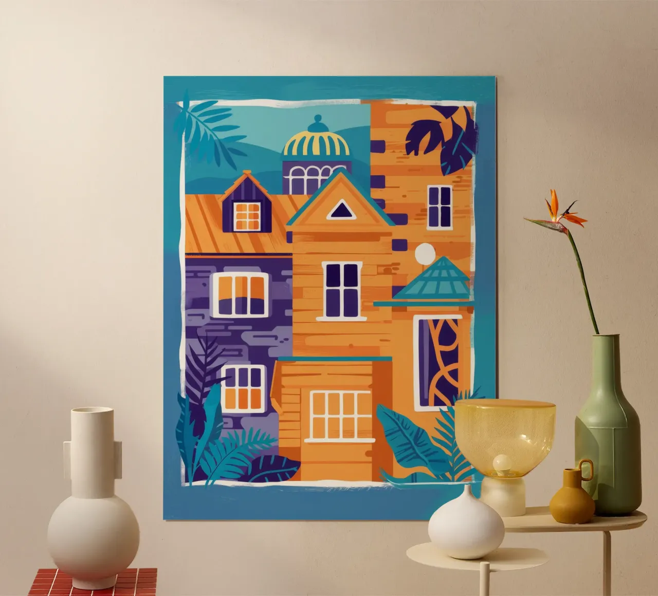 Capriccio notturno sul tetto poster da Pake Nebula