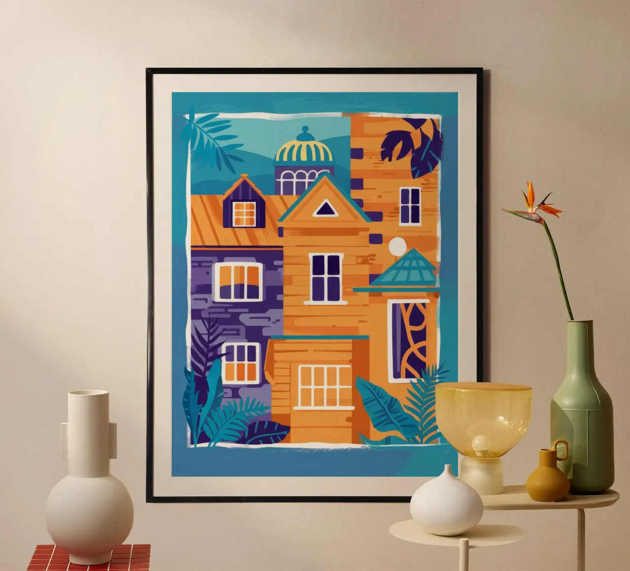 Capriccio notturno sul tetto poster da Pake Nebula