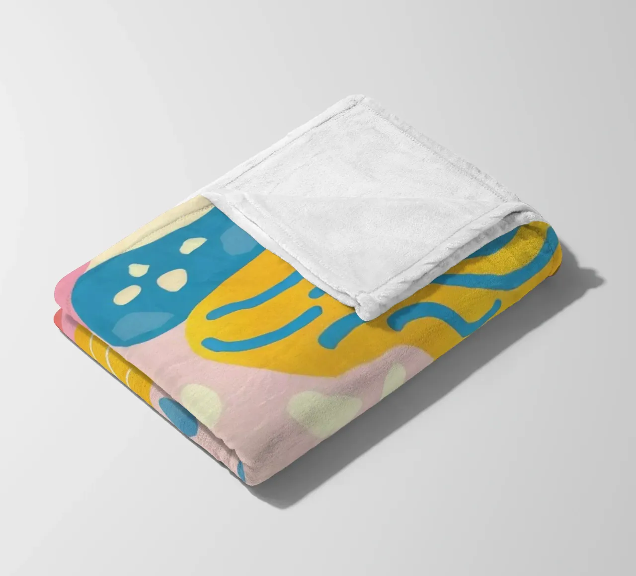 Abstract Wave Symphony fleece blanket by Pake Nebula
