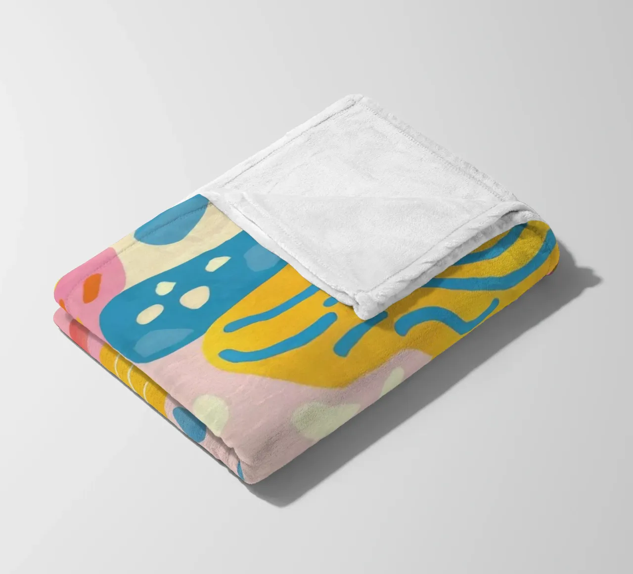 Abstract Wave Symphony fleece blanket by Pake Nebula