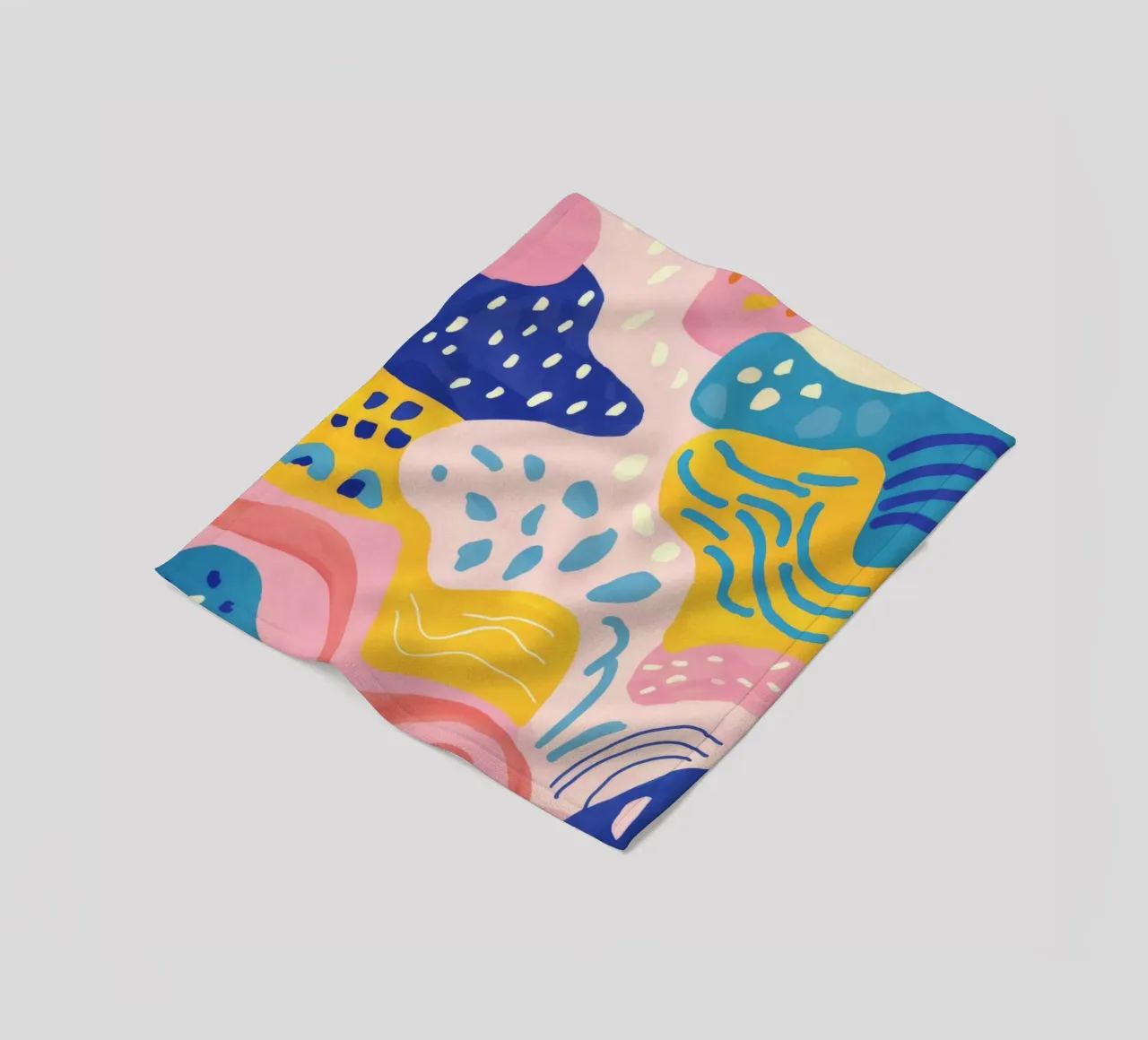 Abstract Wave Symphony fleece blanket by Pake Nebula