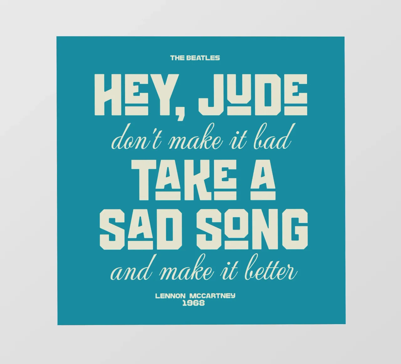 Hey Jude - Die Beatles Fototapete von Gunawan Rb