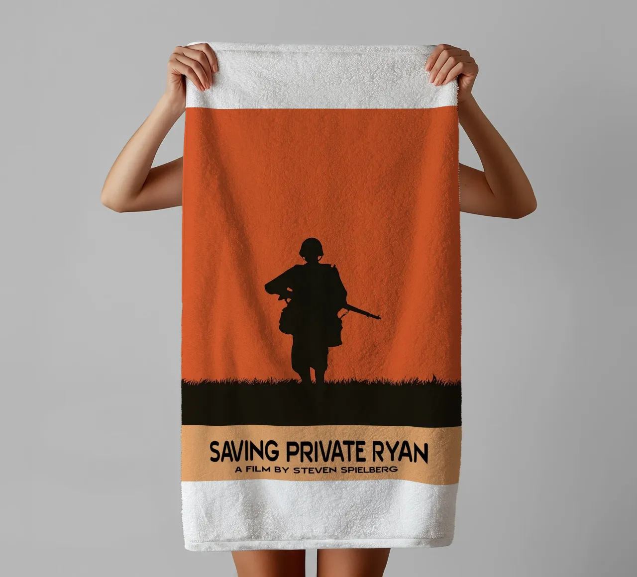 Saving Private Ryan Movie Art Vector Imagination towel by whitesand