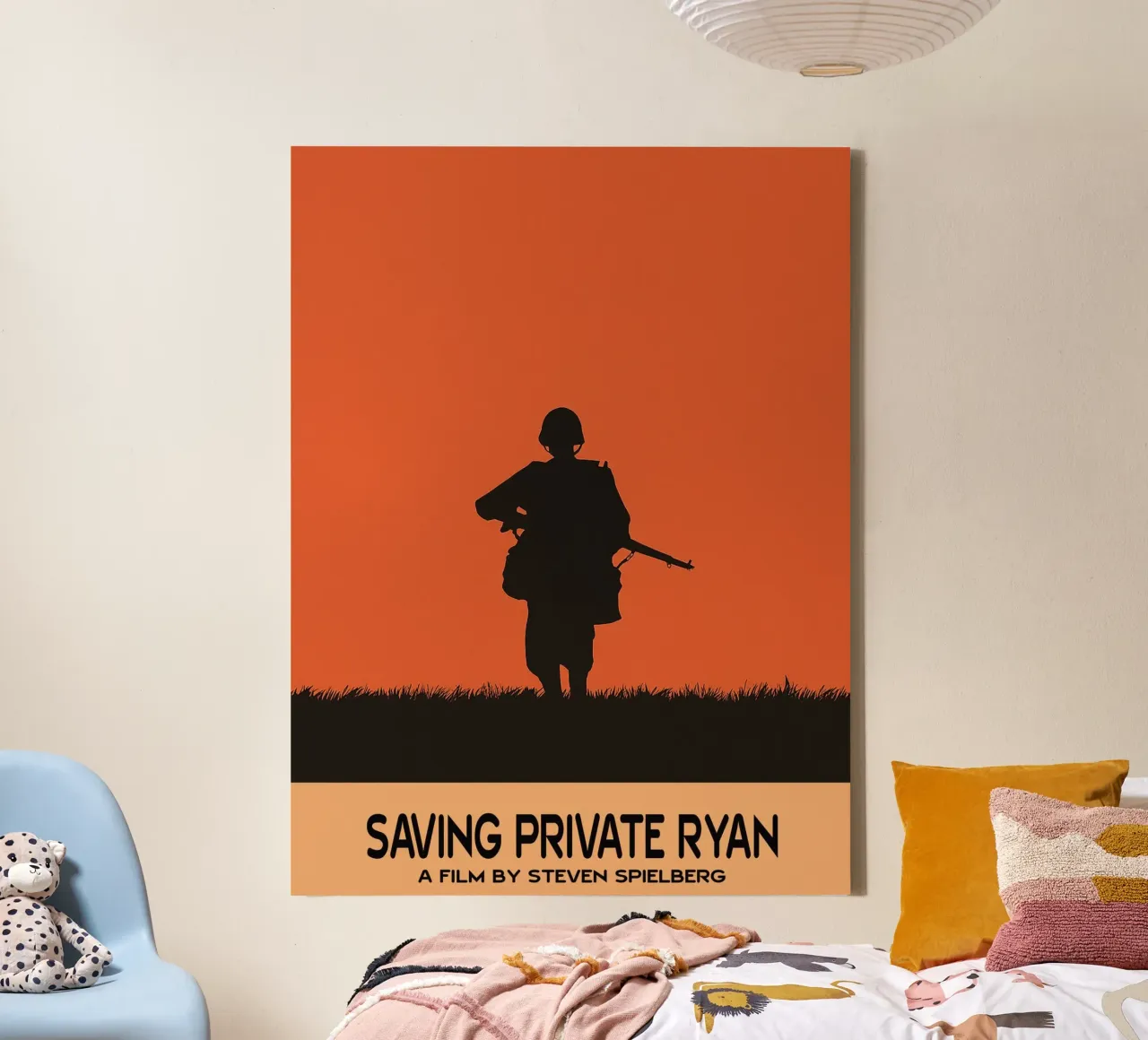 Saving Private Ryan Movie Art Vector Imagination canvas by whitesand
