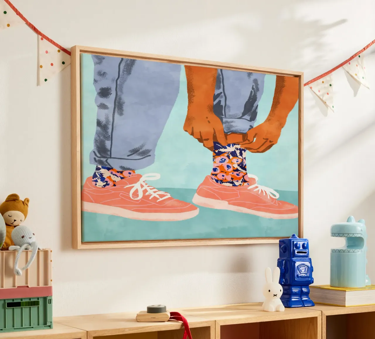 Pull Up Those Pretty Socks canvas by 83oranges
