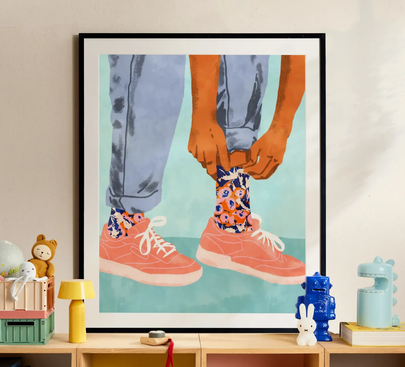 Pull Up Those Pretty Socks poster by 83oranges.com