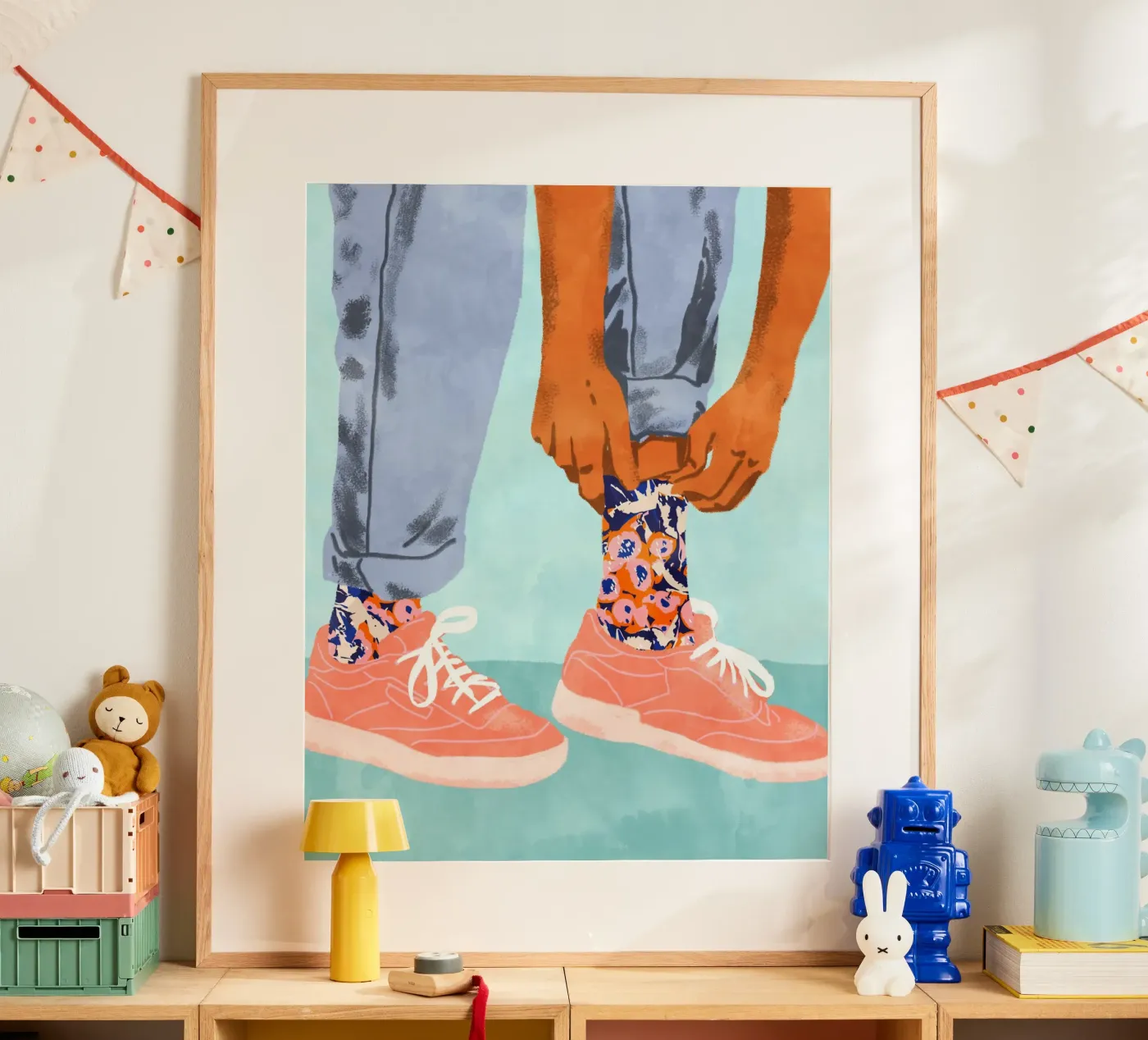Pull Up Those Pretty Socks poster by 83oranges.com