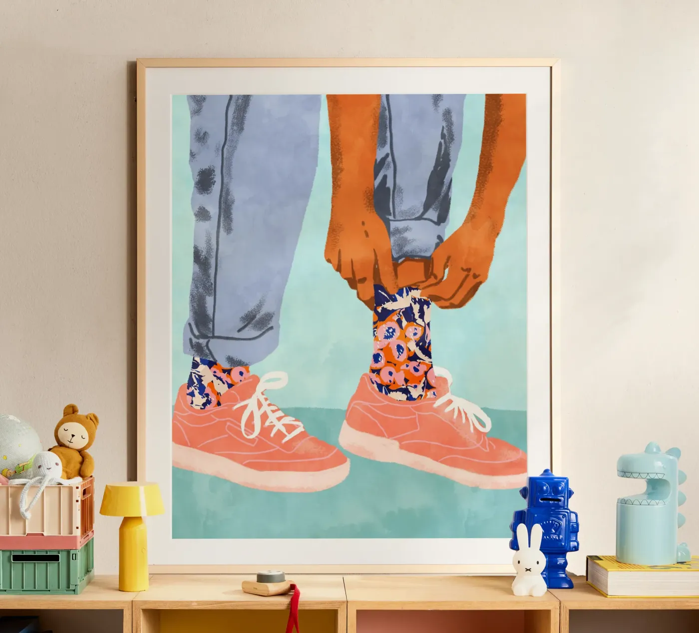 Pull Up Those Pretty Socks poster by 83oranges.com