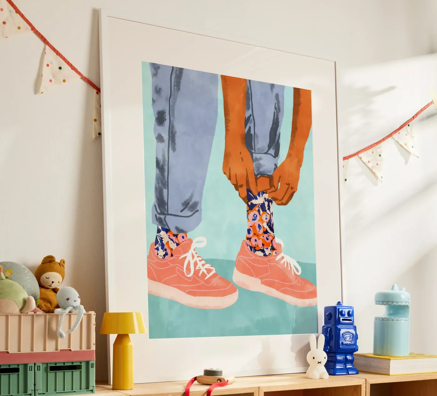 Pull Up Those Pretty Socks poster by 83oranges.com