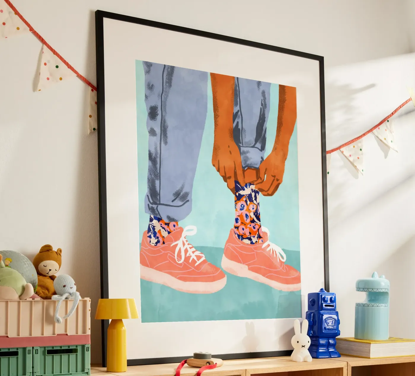 Pull Up Those Pretty Socks poster by 83oranges.com