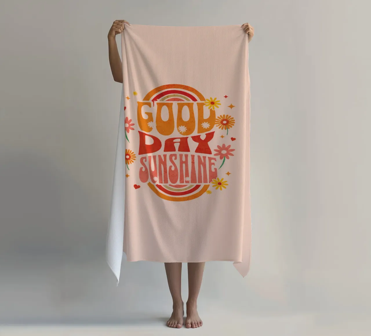 Good Day Sunshine beach towel by Gunawan Rb