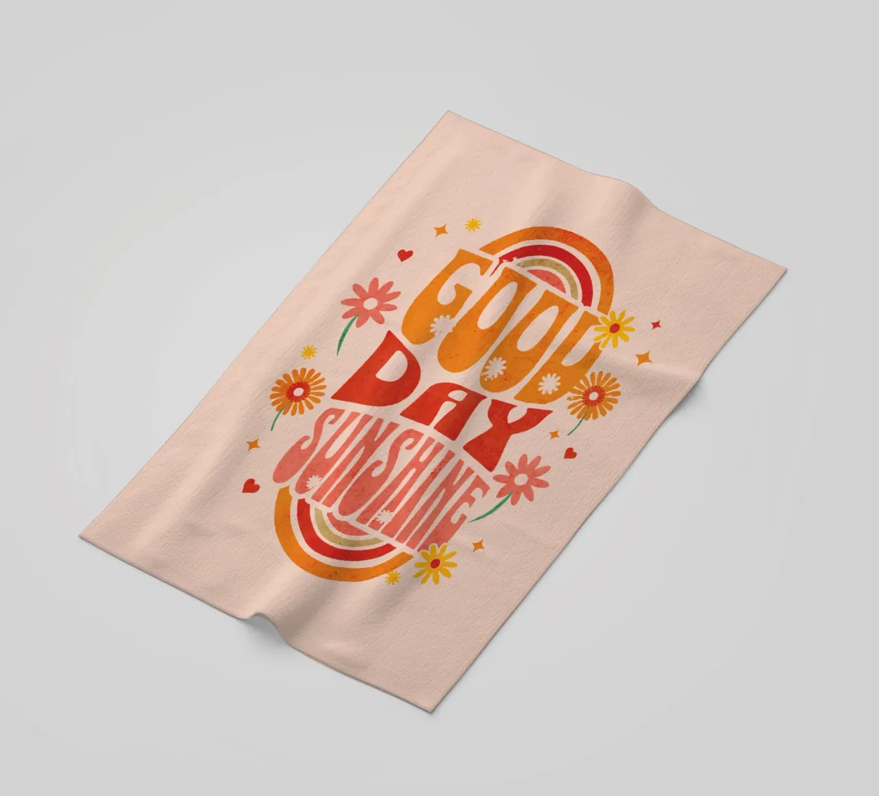 Good Day Sunshine beach towel by Gunawan Rb