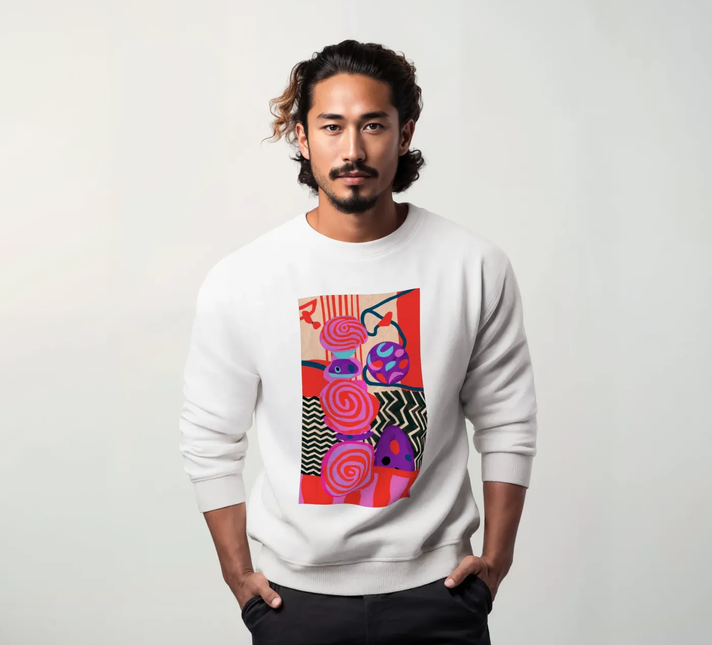 Rhythmic Abstract Forms felpa da Pake Nebula